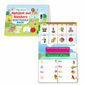 My First Alphabet and Numbers Busy Puzzle Book : Fun alphabet and number activity book for kids, Interactive number busy puzzle