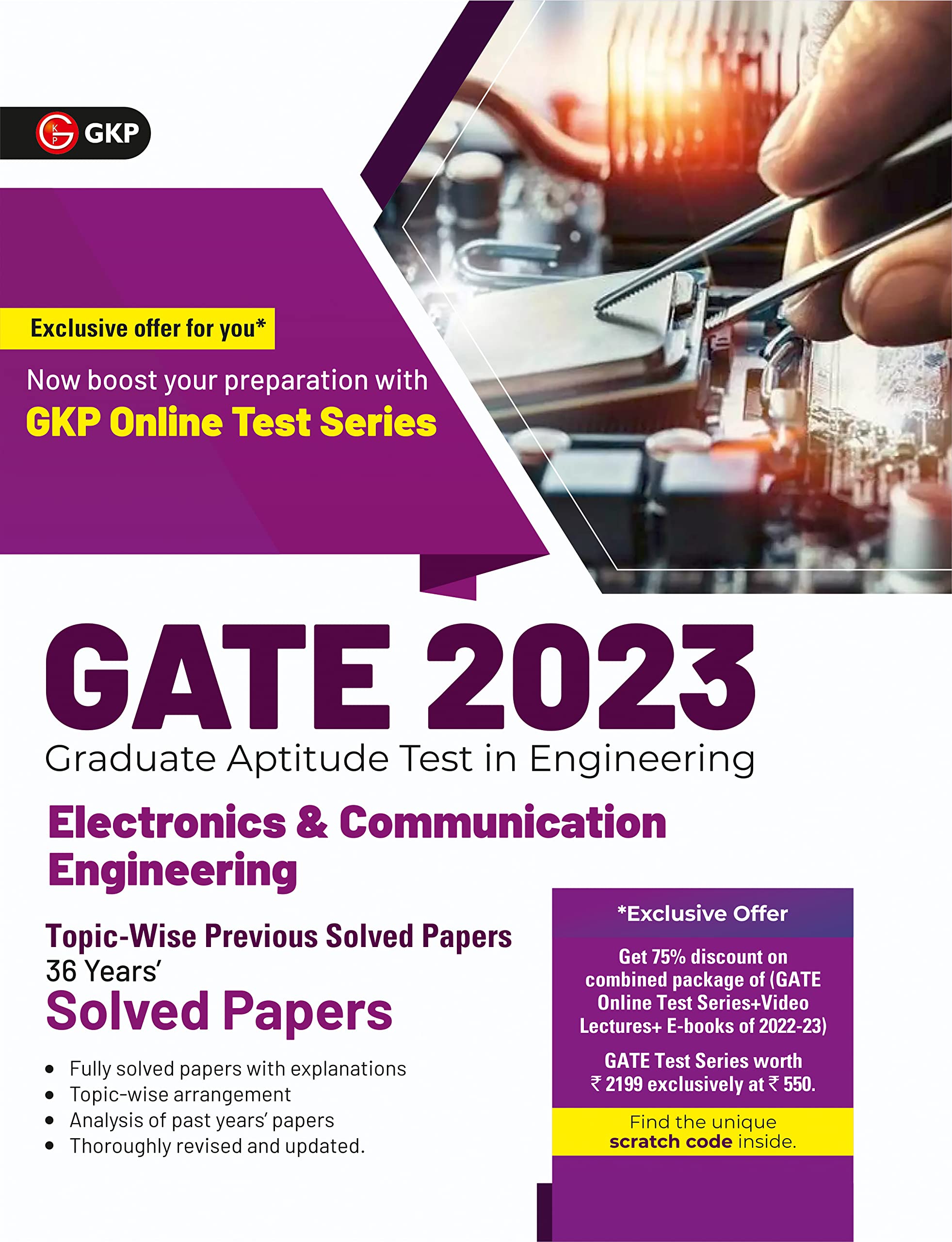 GATE 2023 : Electronics & Communication Engineering  36 Years Topicwise Previous Solved Papers
