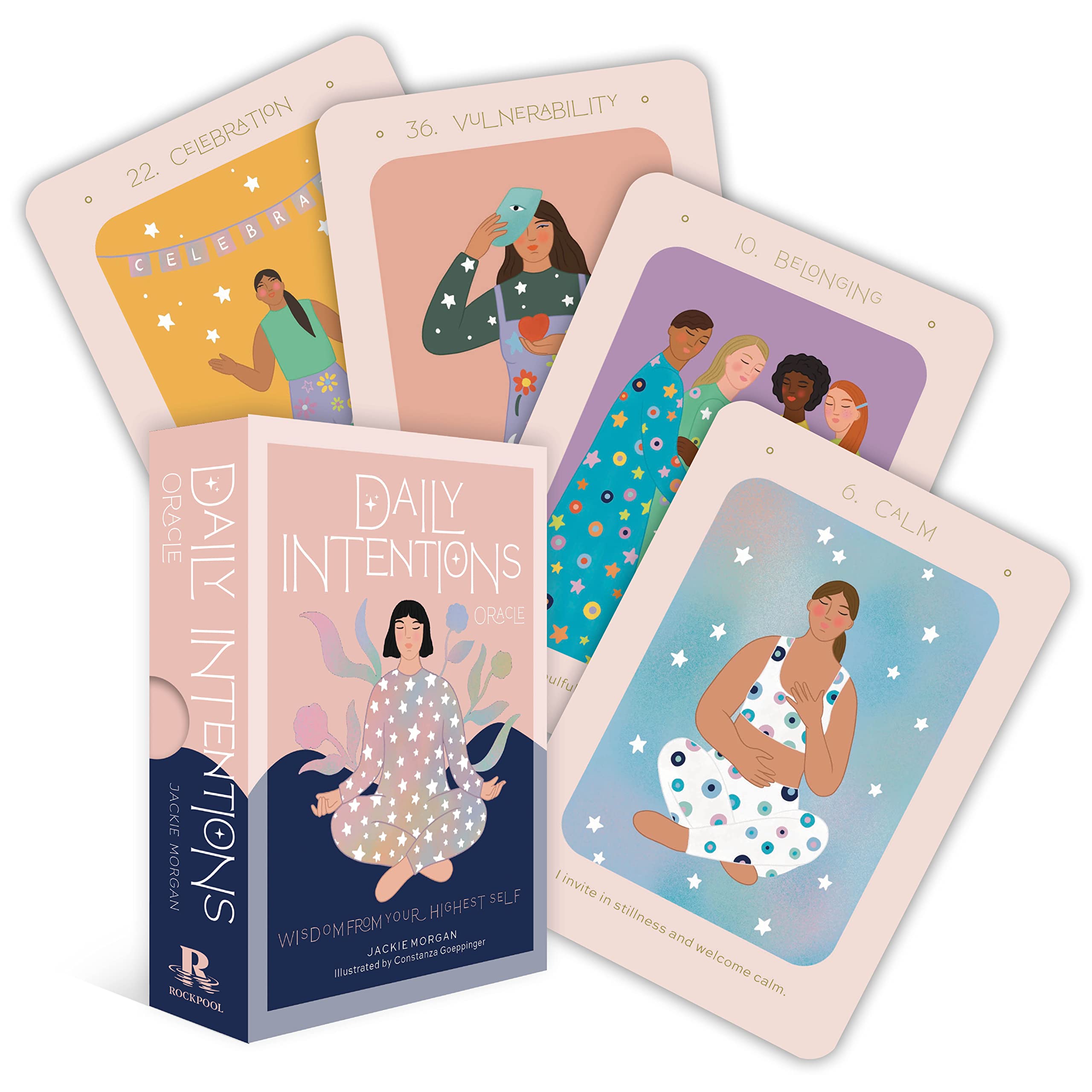 Daily Intentions Oracle: Wisdom From your Highest Self (36 Gilded Cards and 112Page FullColor Guidebook)