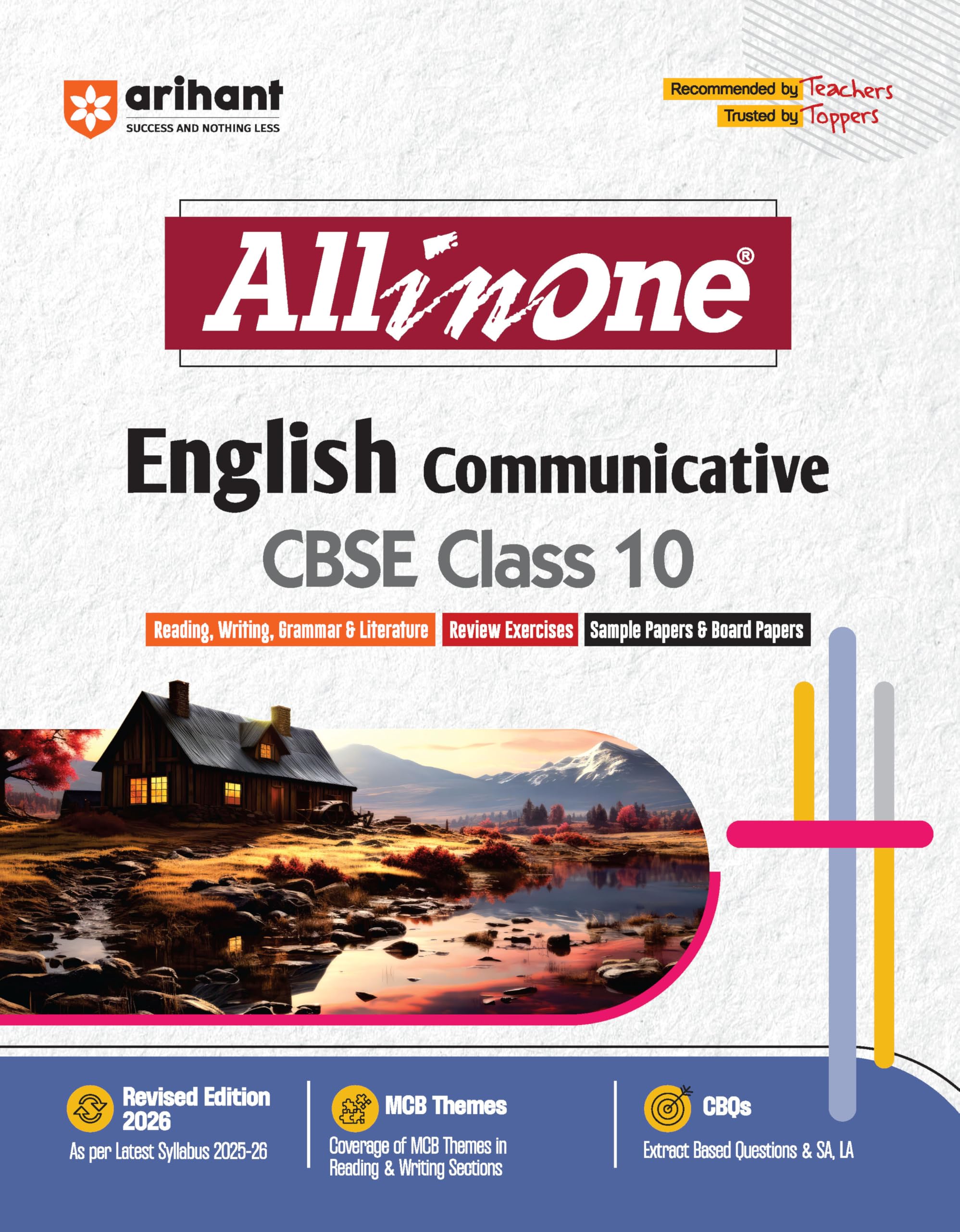 Arihant All In One English Communicative Class 10 For Cbse Exams 202526 | Revised Edition As Per Latest Syllabus | Cbqs, Focuse