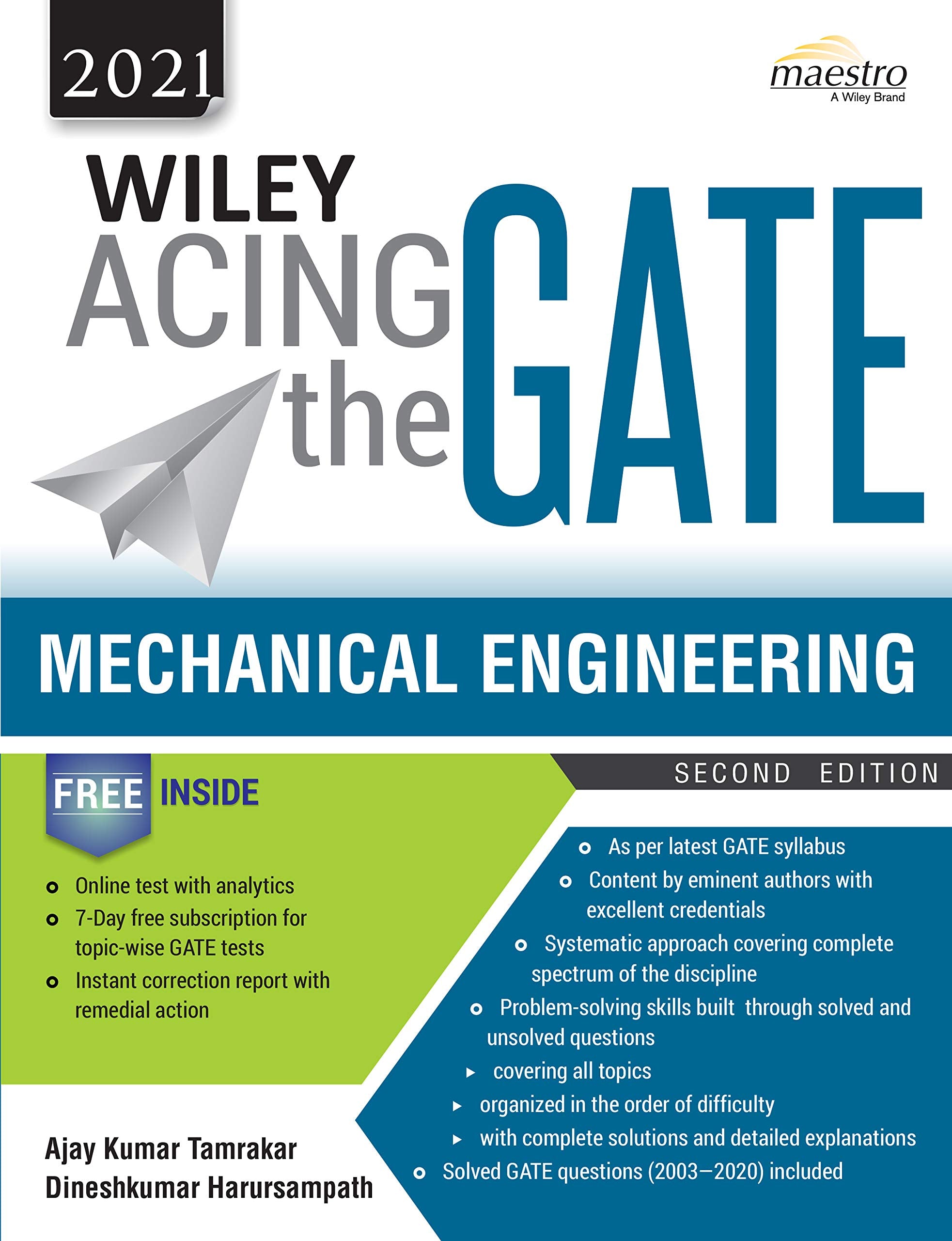 Wiley Acing the GATE: Mechanical Engineering, 2ed, 2021