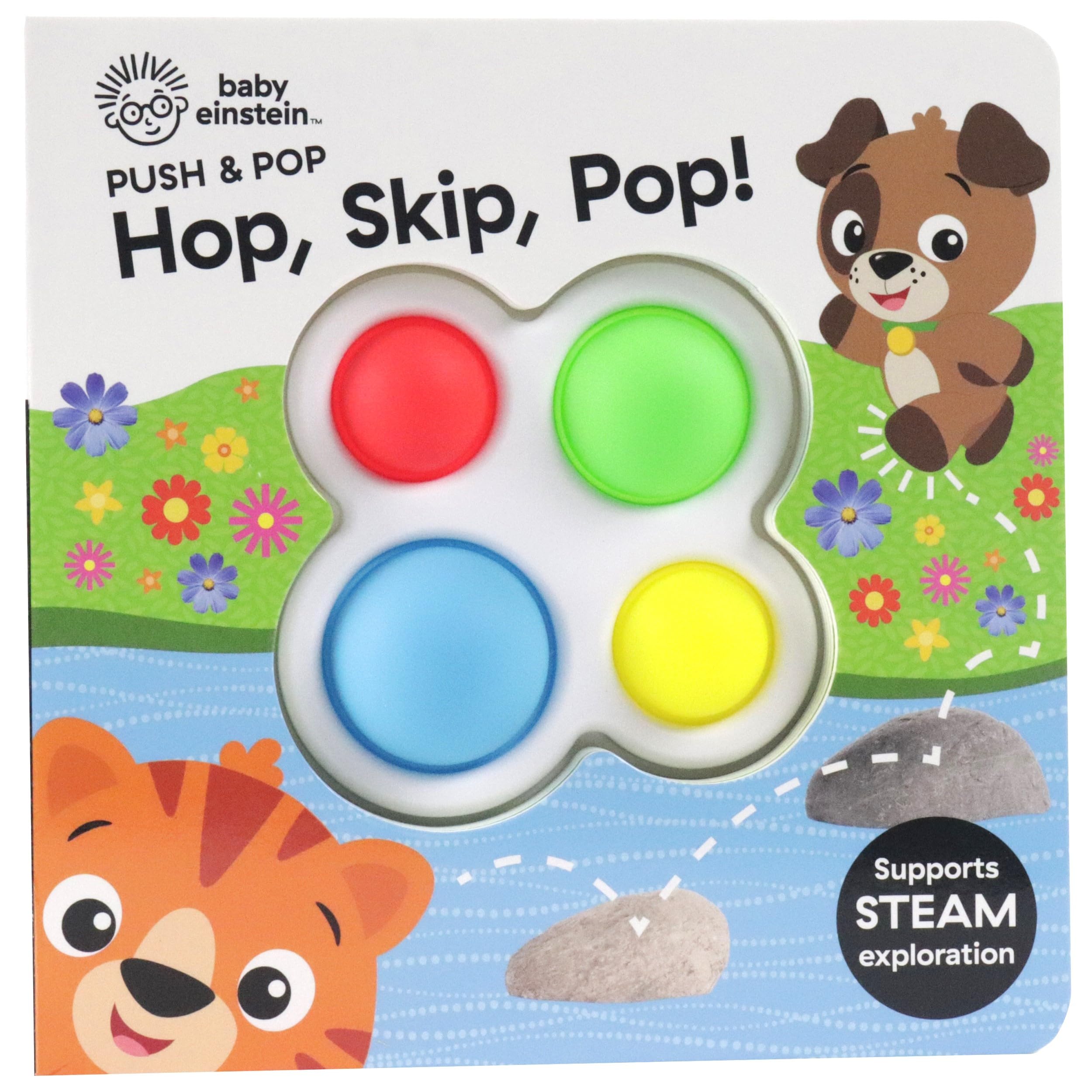 Baby Einstein  Hop, Skip, Pop! Push & Pop  Tactile Fidget Toy Play  PI Kids
