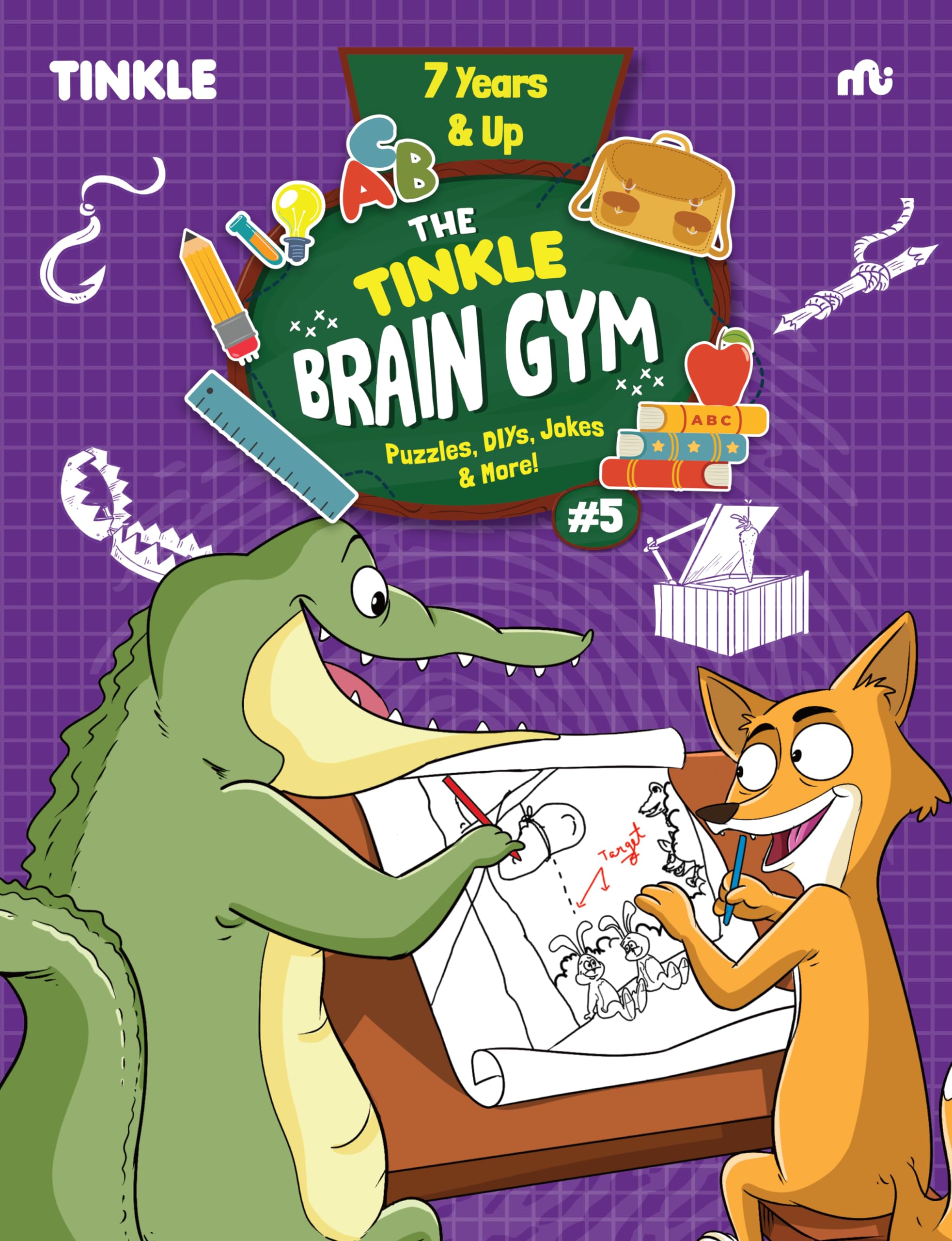 The Tinkle Brain Gym #5 : Puzzles, Diys, Jokes & More!