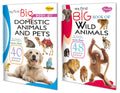 Sawan My First Big Book Of Domestic Animals & Pets And Wild Animals |Pack Of 2 Books