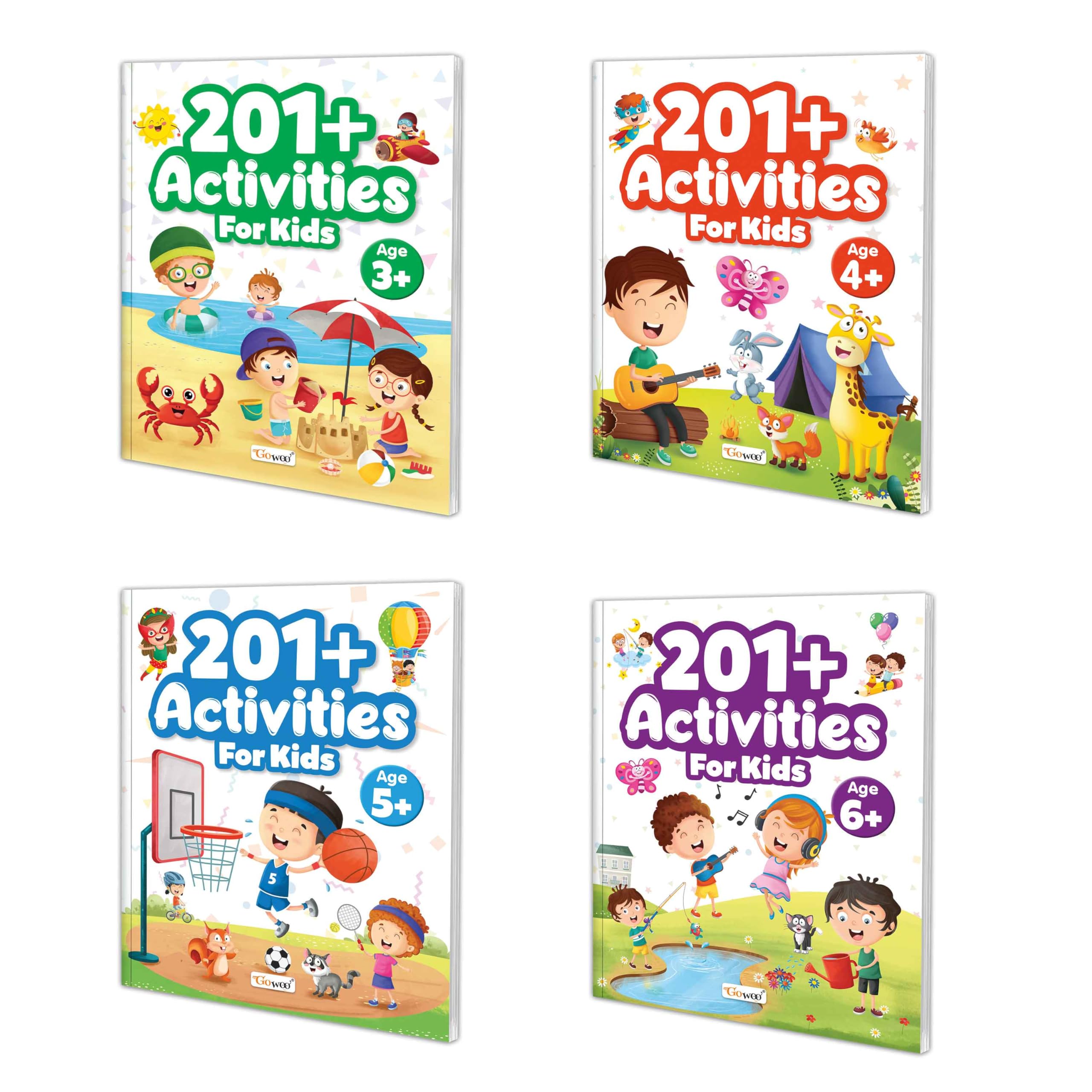 201+ Activities for Kids for Age 3, 4, 5 and 6 + : Kids Learning Book, Activity Book for Toddlers  Mazes, Spot the differences,