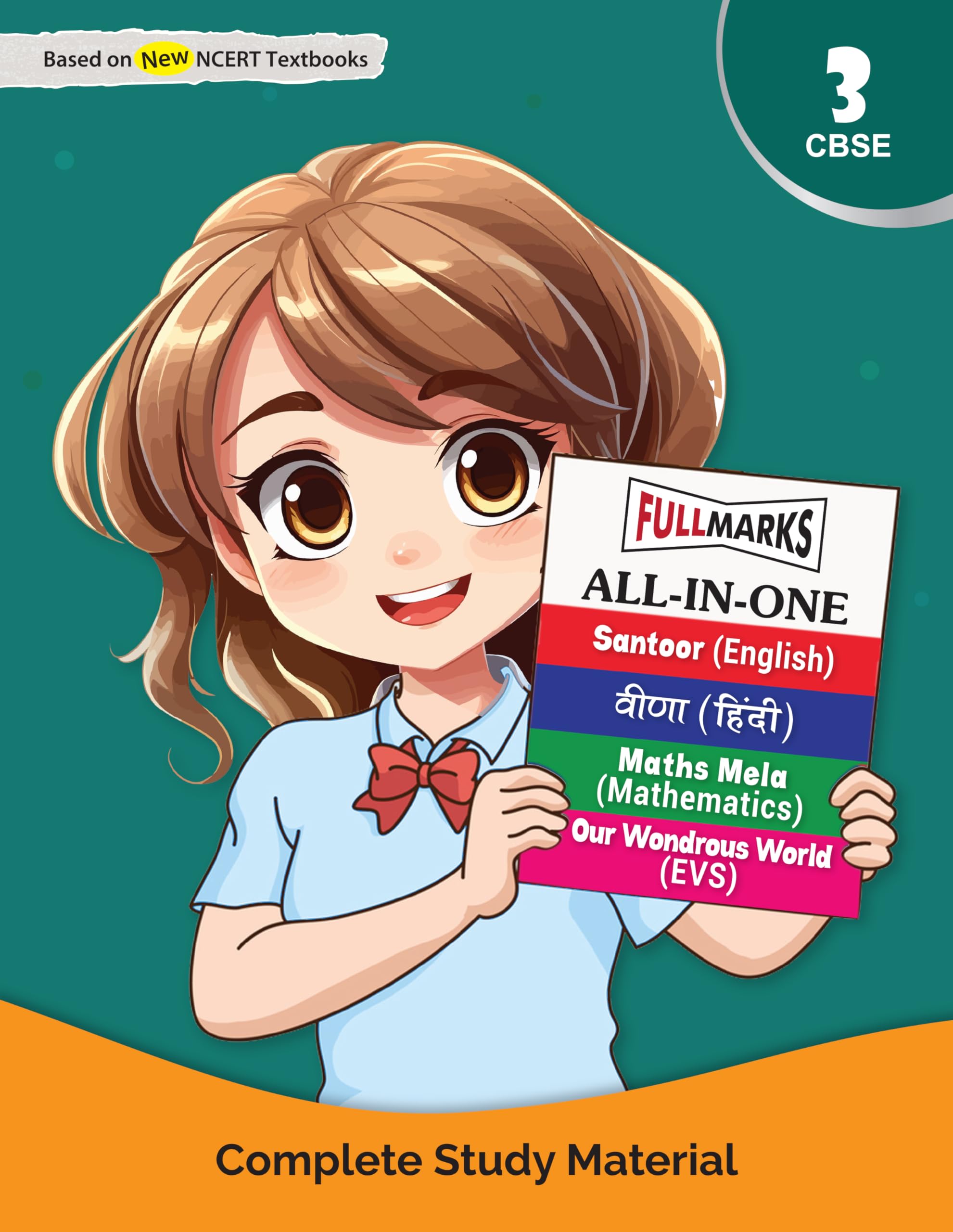 (Old Edition) Full Marks AllinOne Class 3 | Complete Study Material for English, Hindi, Maths & EVS | Based on Latest NCERT Te