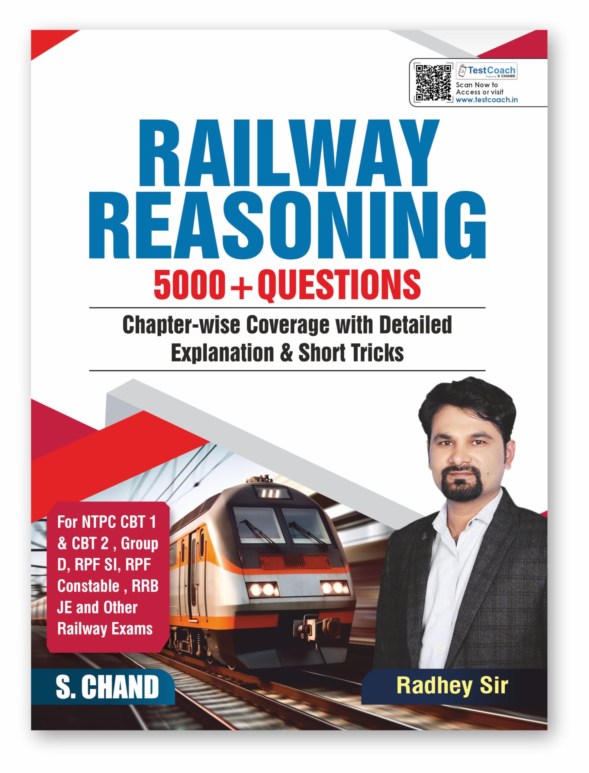 Railway Reasoning Exam Book 2025 | 5000+ Questions | Chapterwise Coverage, Detailed Explanations & Short Tricks  For NTPC CBT 1