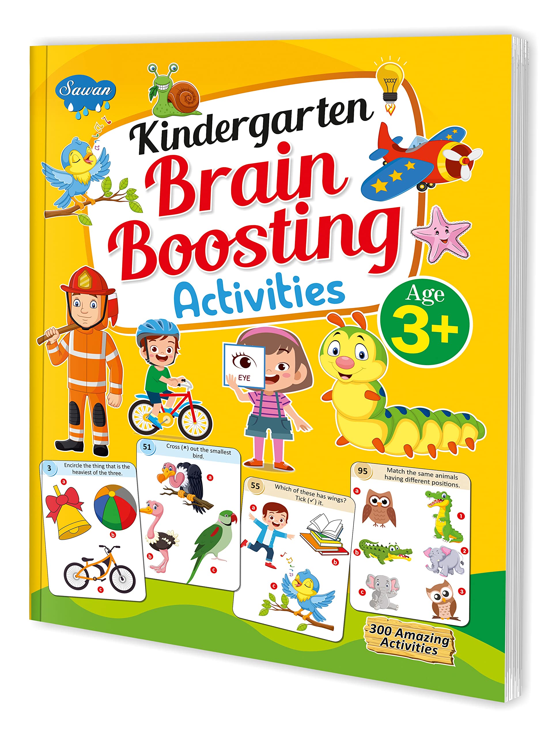 Kindergarten Brain Boosting Activities Book 3+ | 300 Amazing Activity