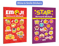 Emoji Reward Stickers and Star Reward Stickers : Creative kids stickers, Reward activity fun, Preschool learning motivation, Te