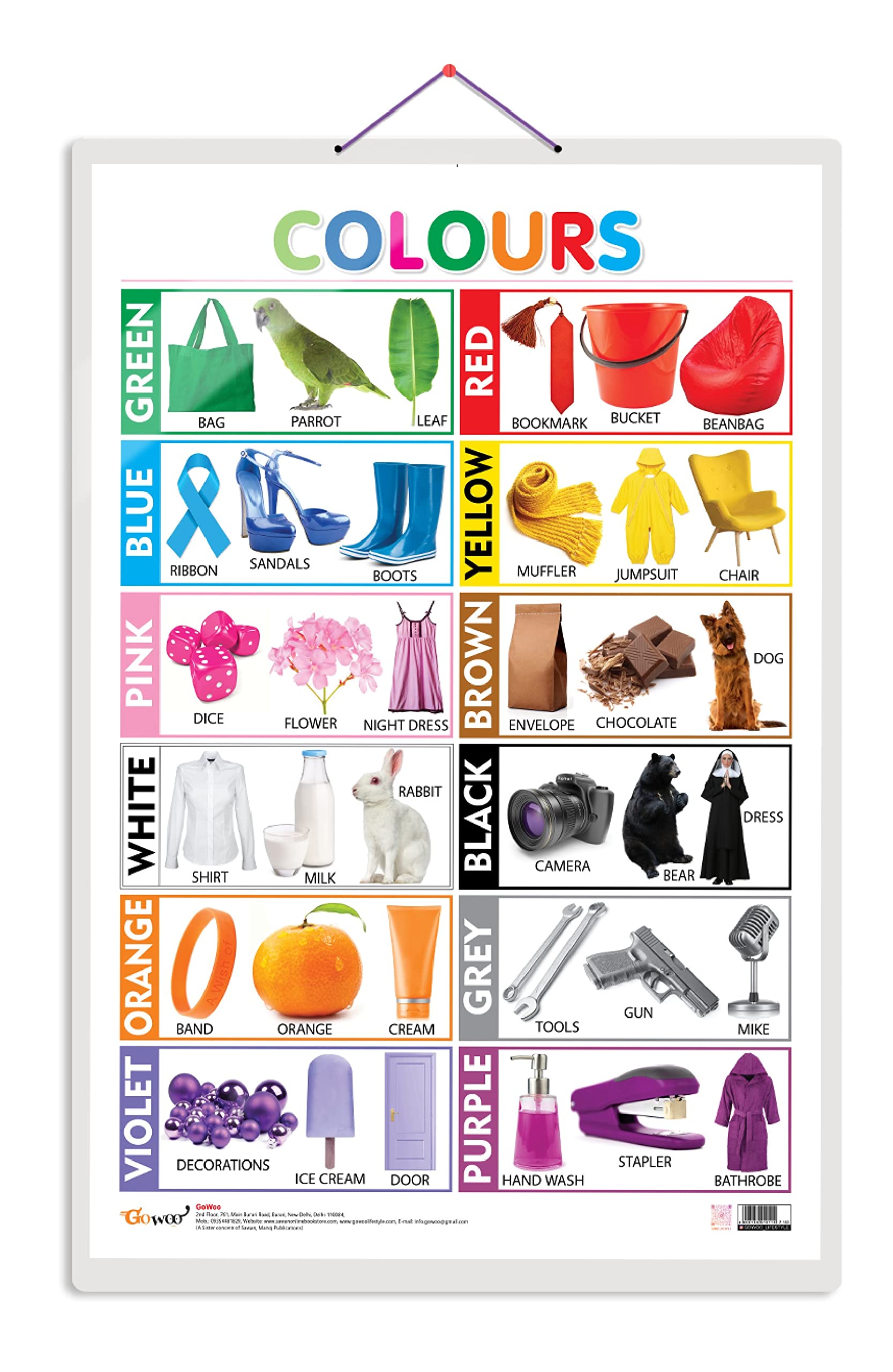 Colours [Wall Chart] Sawan