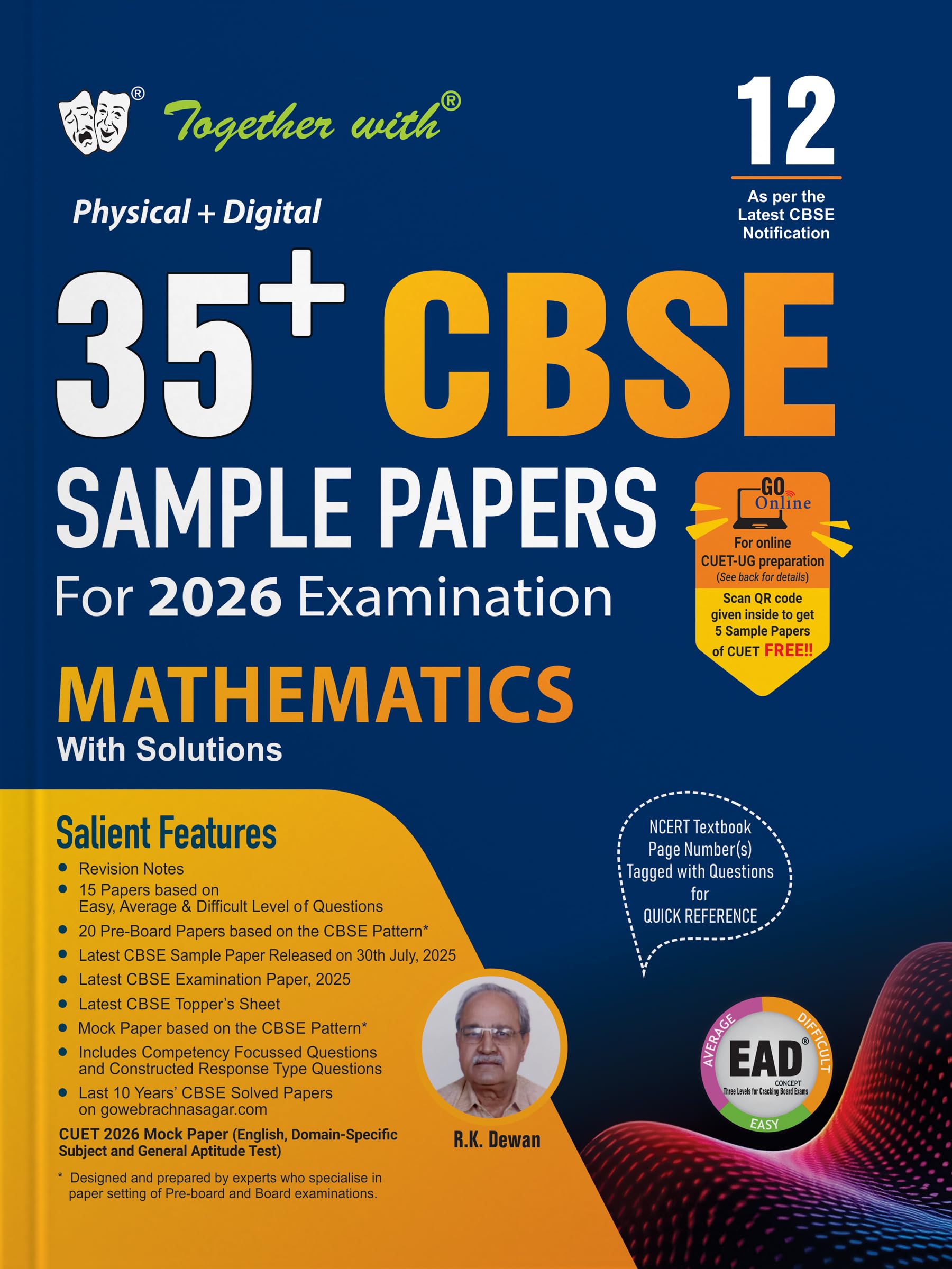 Together With 35+ Cbse Sample Papers Class 12 Mathematics For 2026 Board Exam | Ead Series In Physical + Digital Edition Include