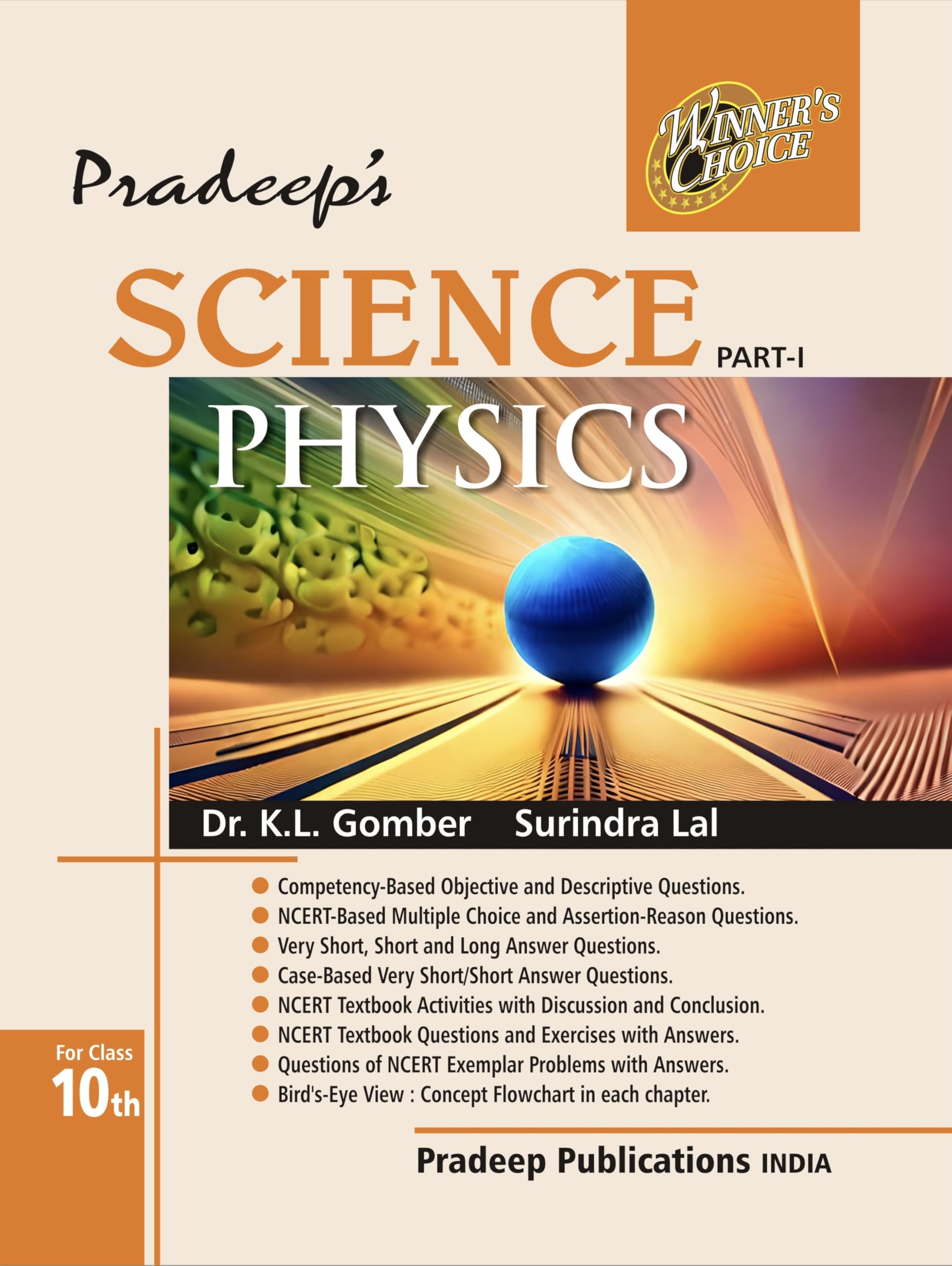 PradeepS Science Physics Part  I For Class 10  Examination 202526