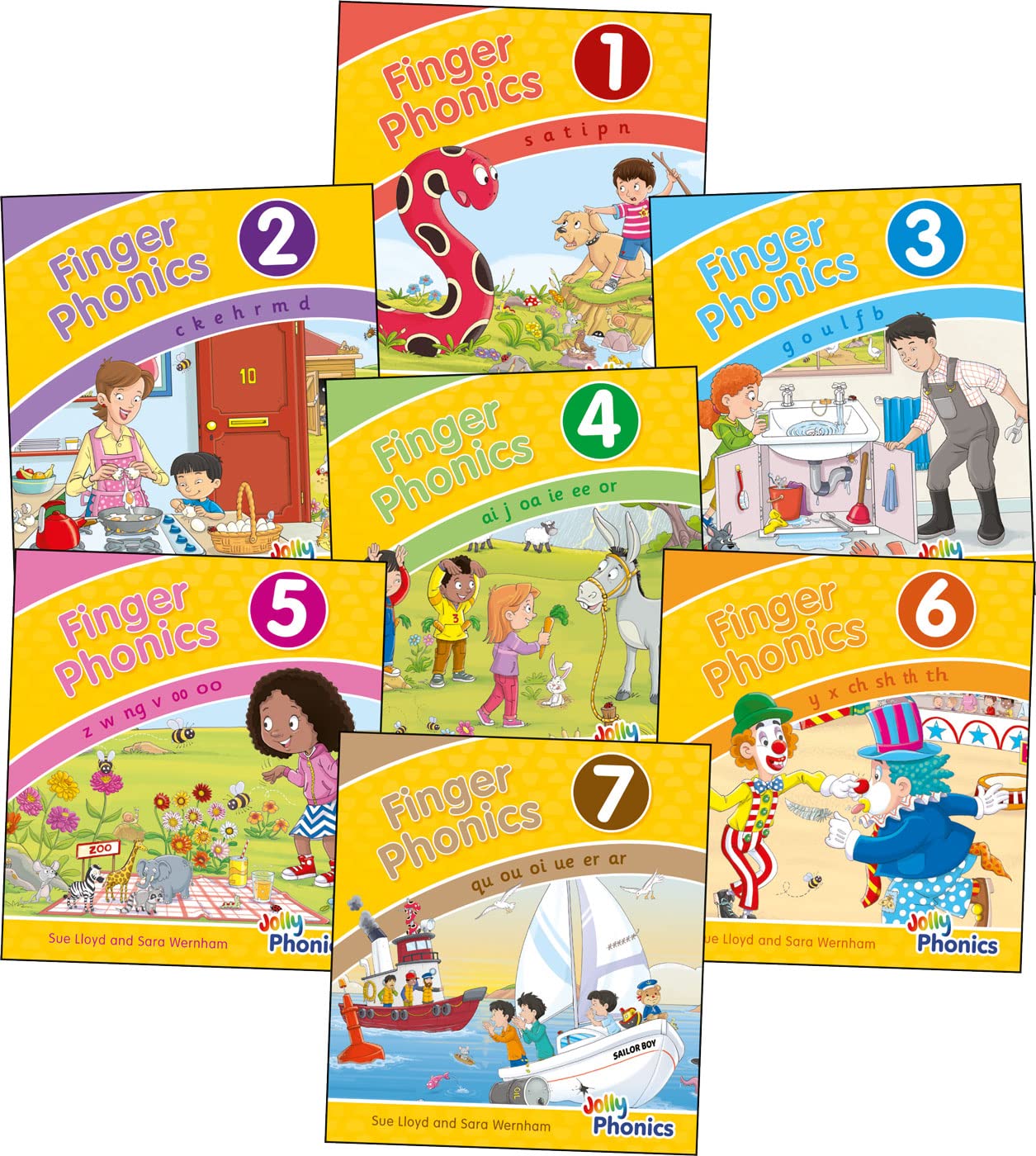 Finger Phonics Books 17: in Precursive Letters (British English edition)