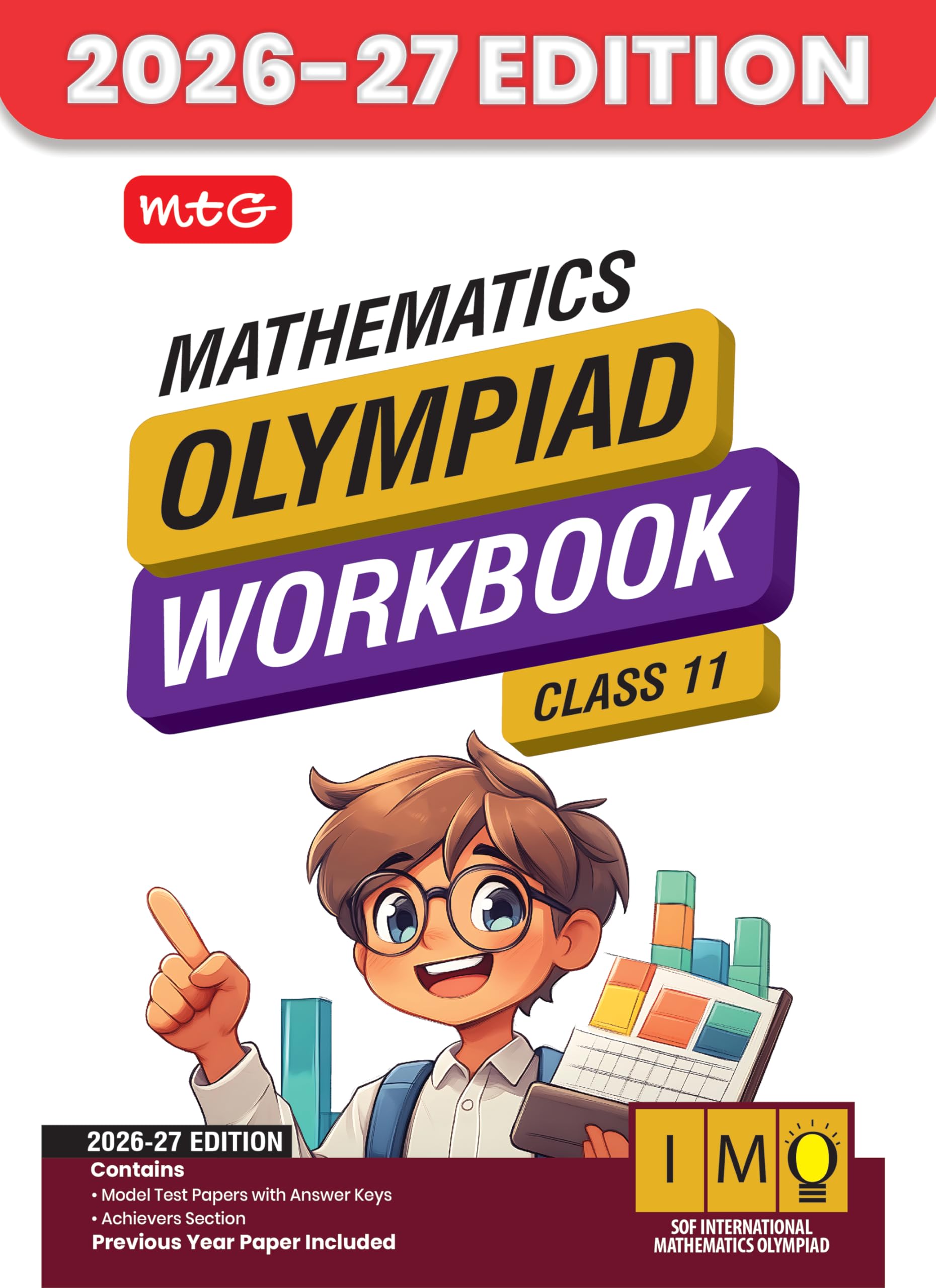 MTG International Mathematics Olympiad (IMO) Workbook Class 11  Chapterwise MCQs with Achievers Section  SOF Olympiad Books F