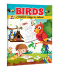BirdsCreative Copy to Colour : Creative Coloring Book for Kids, Early Learning Coloring Book for Toddlers, Fun Learning and Col