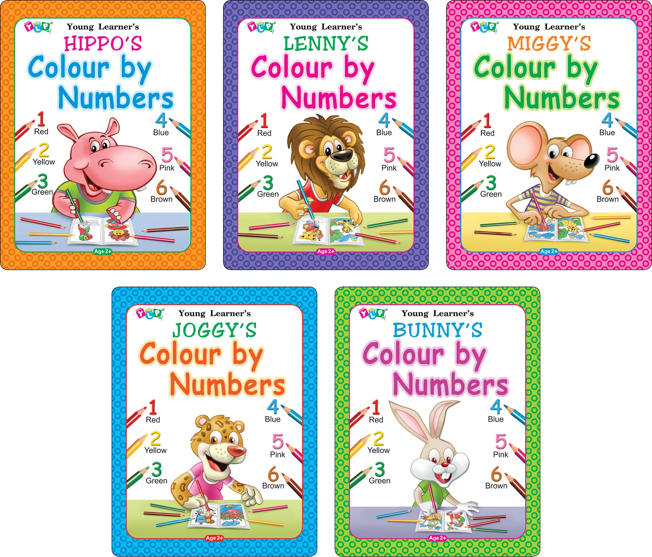 Colour by Number (Set of 5 books): Perfect Gift for Children Who Love Colouring, Drawing & Painting | Colouring Book by Numbers 
