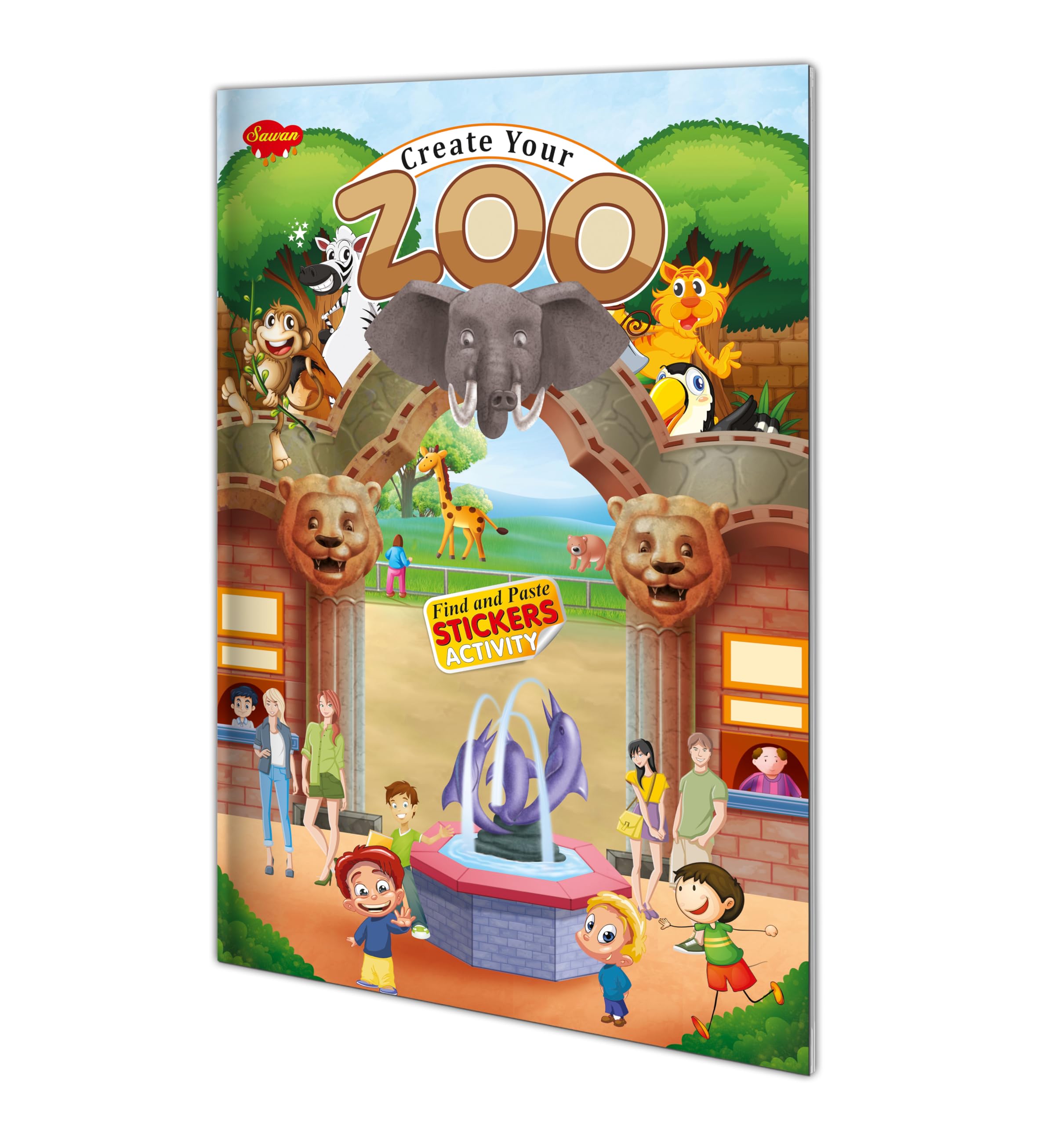 Create Your Zoo | Stickers Activity Book By Sawan