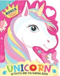Unicorn Activity And Colouring Book Die Cut Animal Shaped Book For Kids Age 38 Years