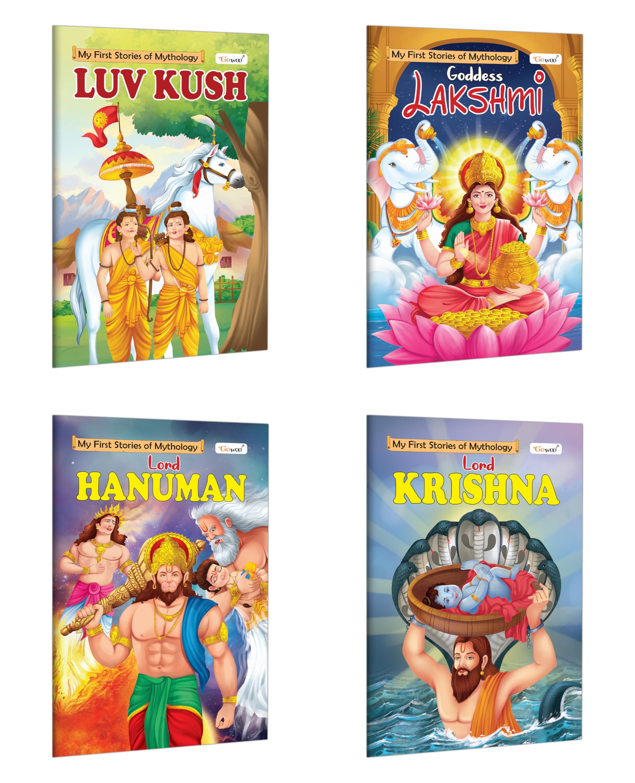 My First Mythology Story : Hanuman, Krishna, Lakshmi and Luvkush  Toddler mythology books, Kids bedtime storybook, Picture book