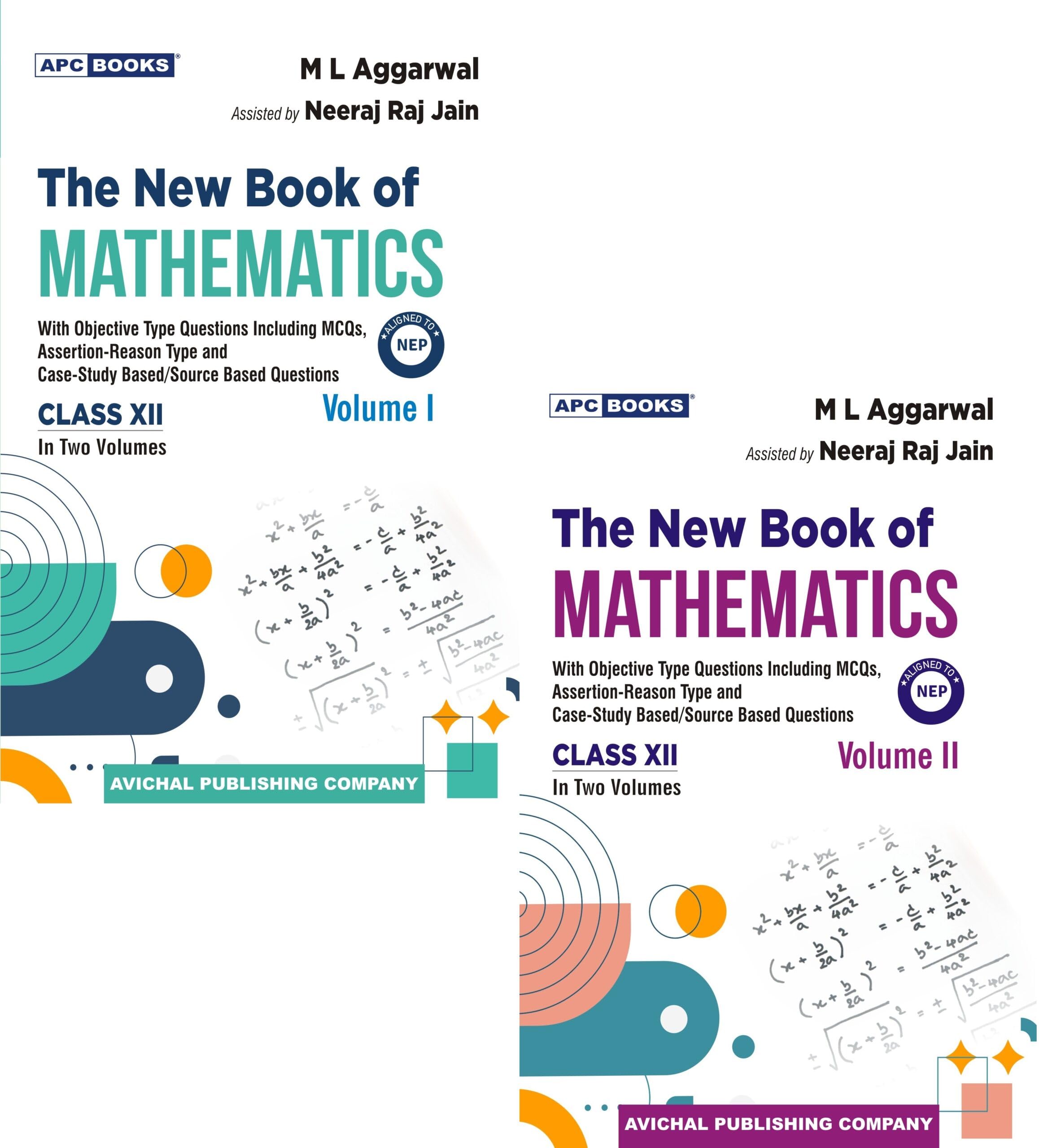 The New Book Of Mathematics (Vol 1 & 2) Class Xii (202425 Examination)