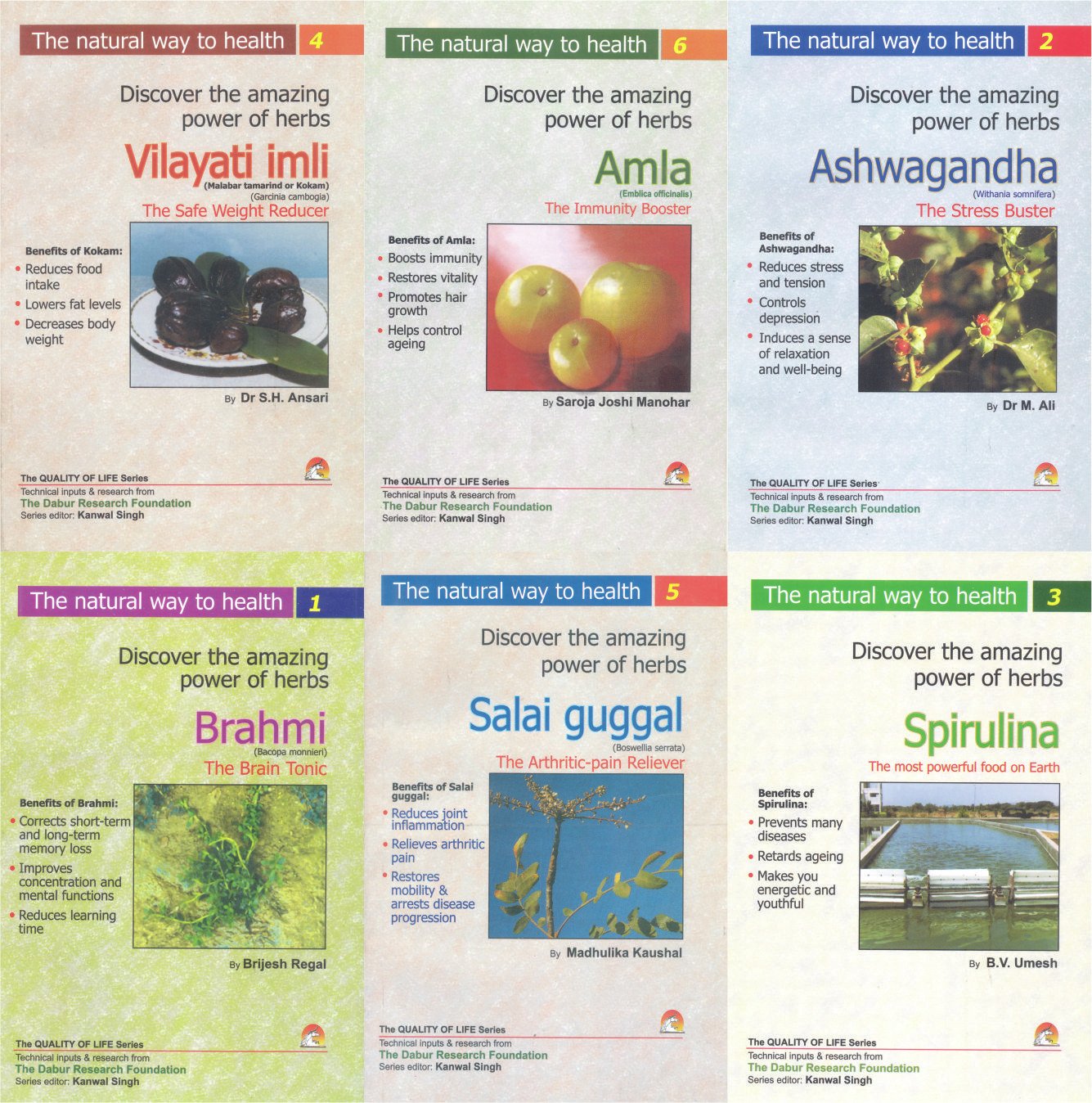 Discover the Amazing Power of Herbs: Amla, Ashwagandha, Brahmi, Imli, Salai Guggal, Spirulina