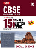 Mtg Cbse Class 10 Scoremore 15 Sample Papers SocialScience Book For 20252026 Board Exam | ChapterWise CompetencyBased Questi