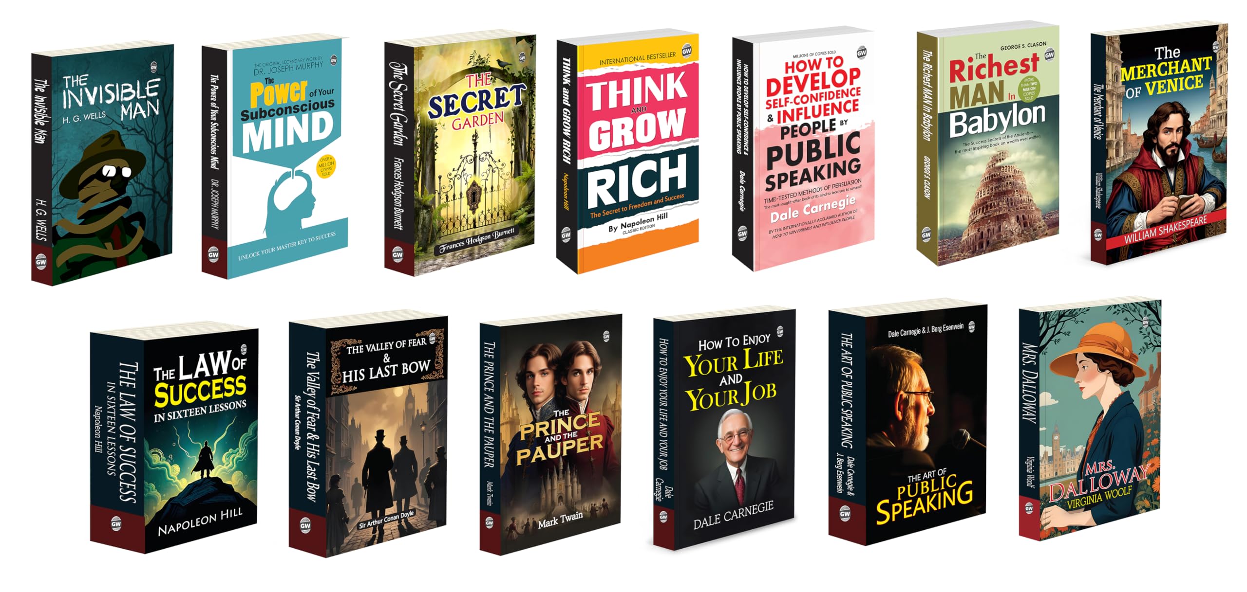 The Invisible Man, The Power Of Your Subconscious Mind, The Secret Garden and more : visionary science fiction, positive thinki