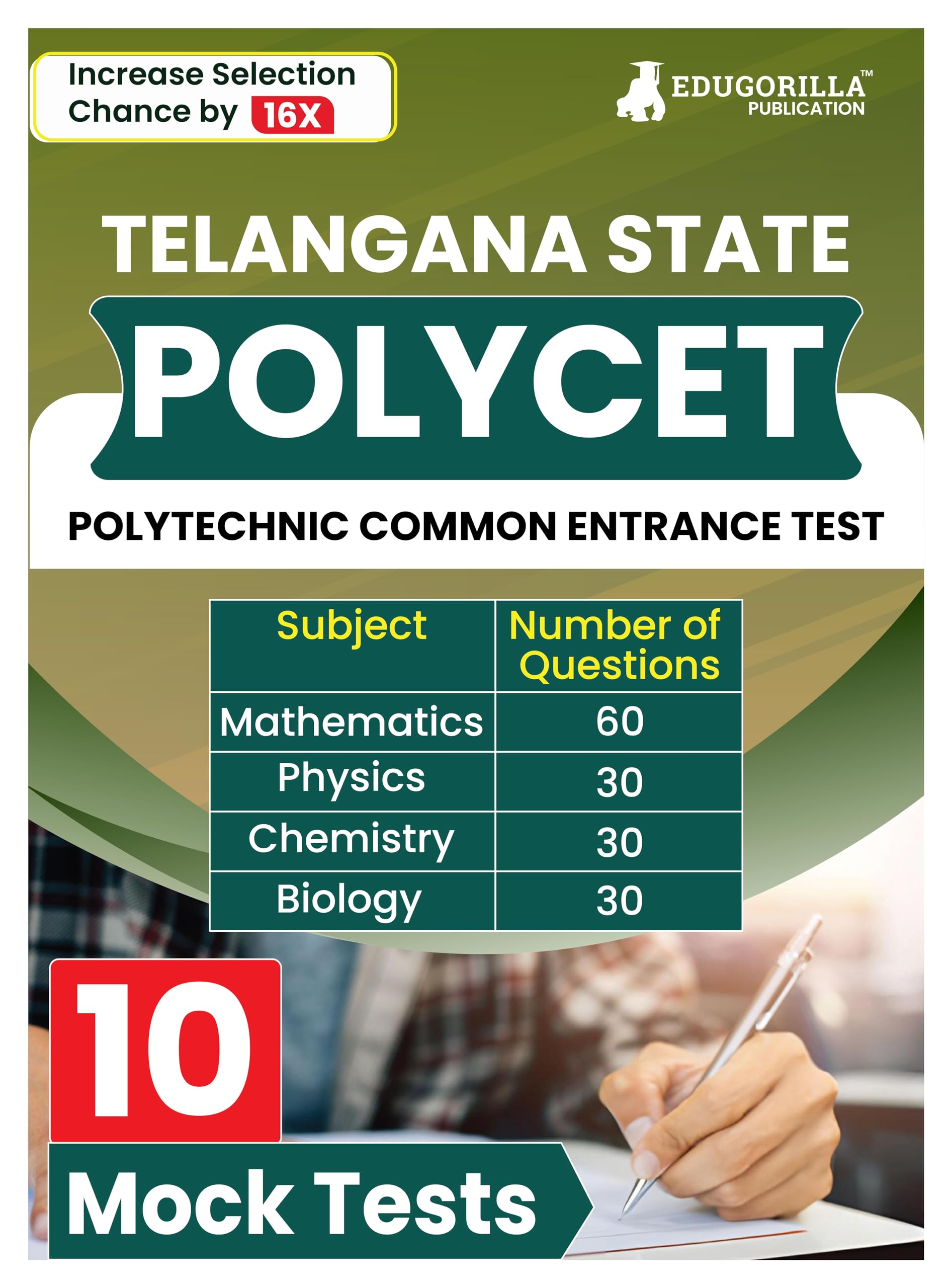 TS POLYCET 2024 | Telangana State Polytechnic Common Entrance Tests | 10 Mock Tests (1500 Solved MCQs) with Free Access to Onlin