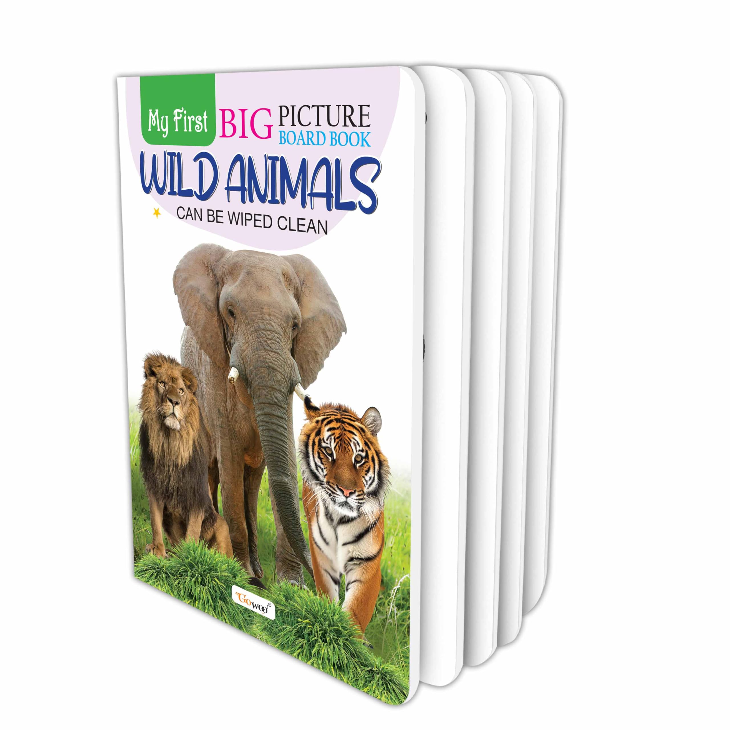 My First Big Picture Board Book Wild Animals : Fun Learning About Jungle Animals, Bright and Colourful Board Book for Kids, Fun