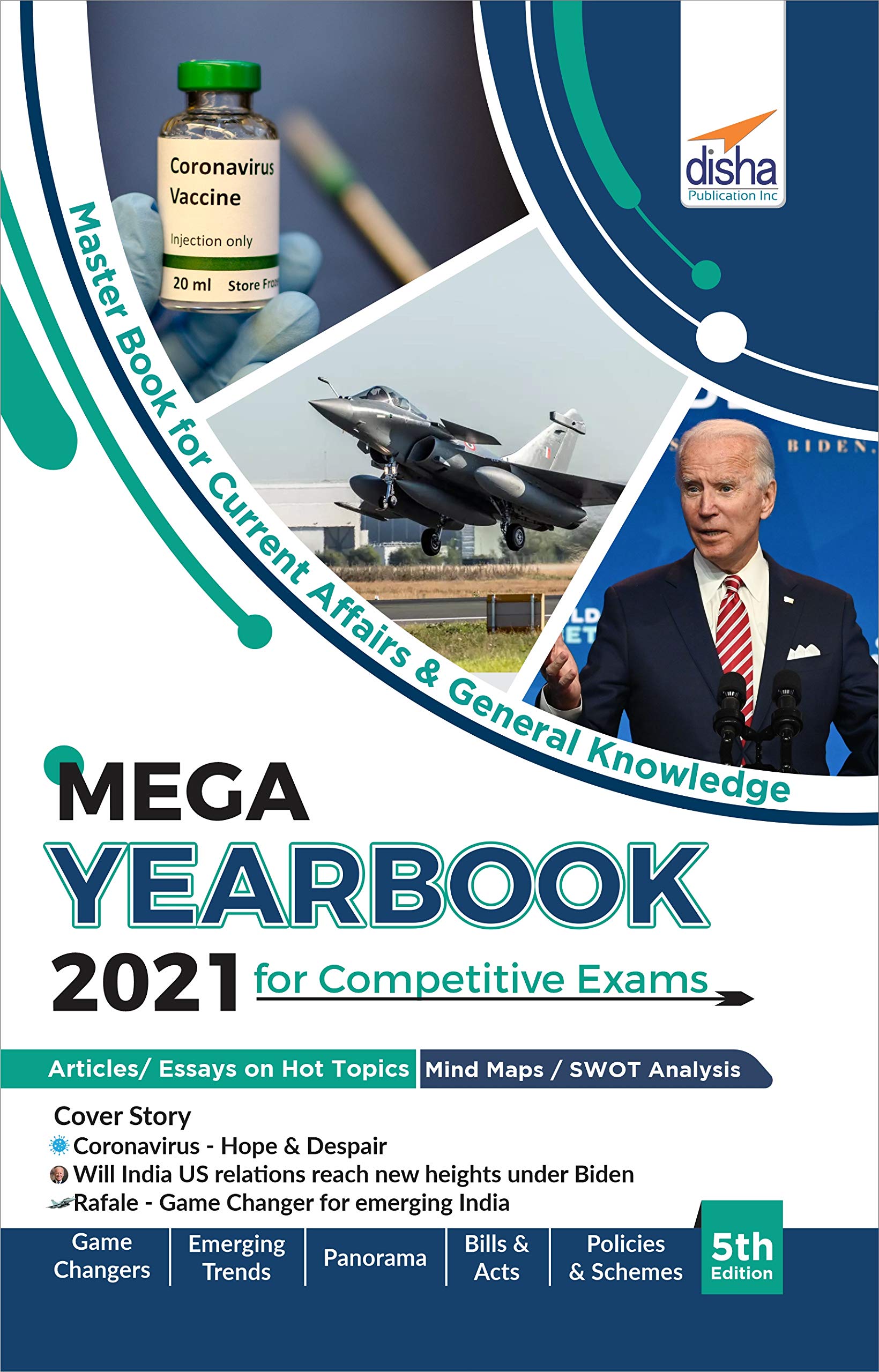 The Mega Yearbook 2021 For Competitive Exams  6Th Edition