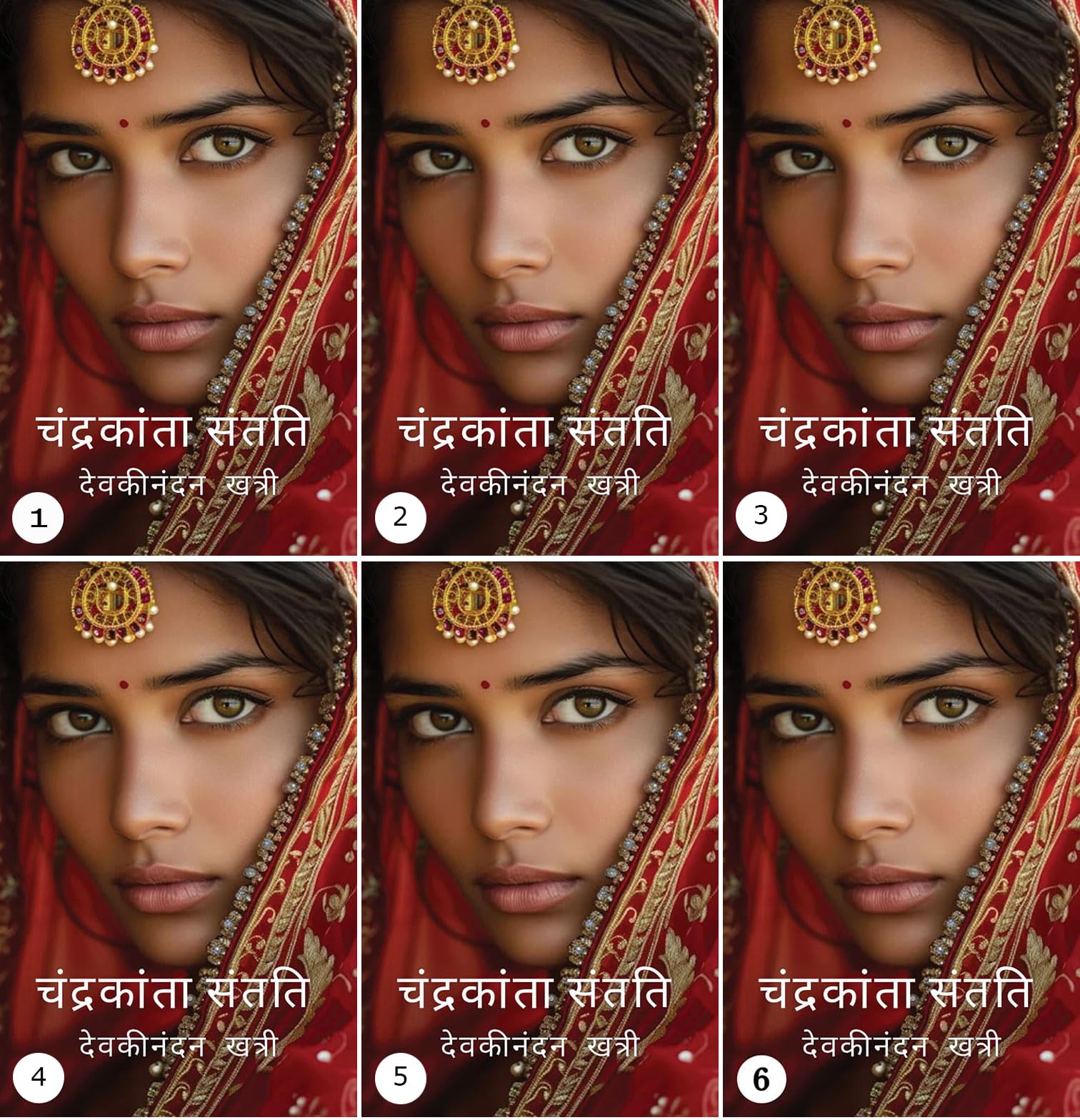 Chandrakanta Santati Part 1 to Chandrakanta Santati Part 6 collection of 6 Books