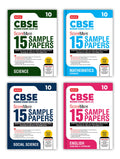 MTG CBSE Class 10 ScoreMore 15 Sample Papers Science, Mathematics Standard, SocialScience & English Books For 2025 Board Exam (