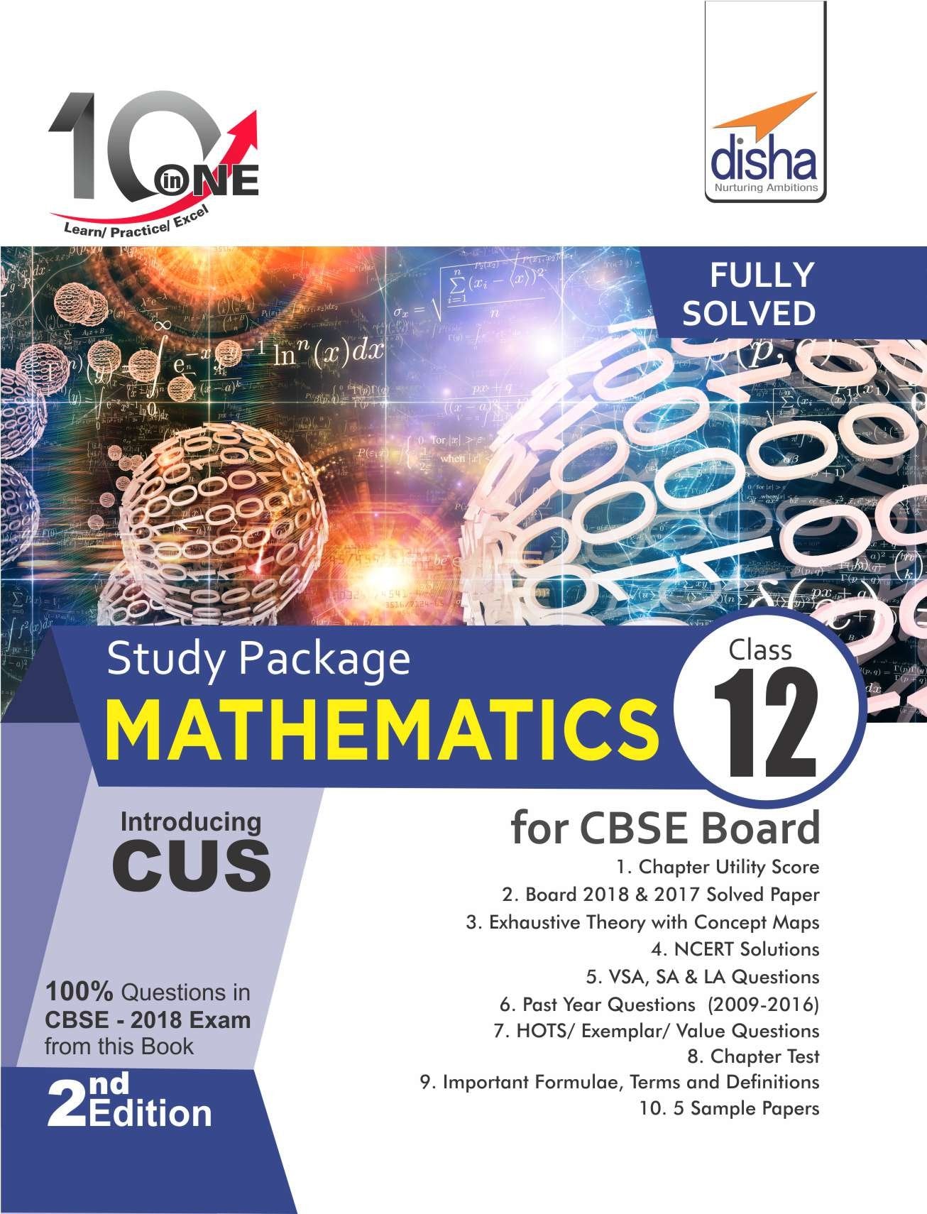 10 In One Study Package For Cbse Mathematics Class 12 With 5 Model Papers