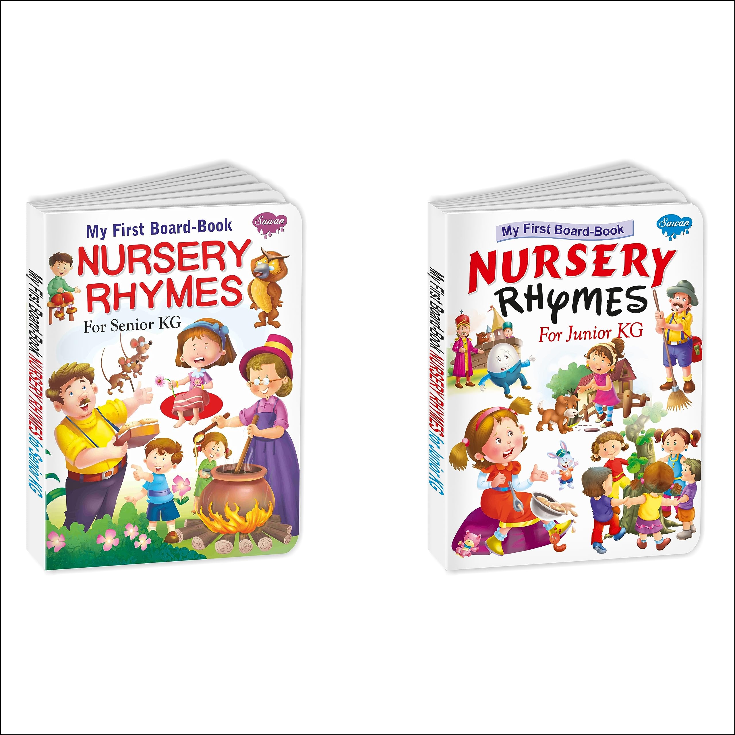 Nursery Rhymes Book For Junior And Senior Kg  Set Of 2