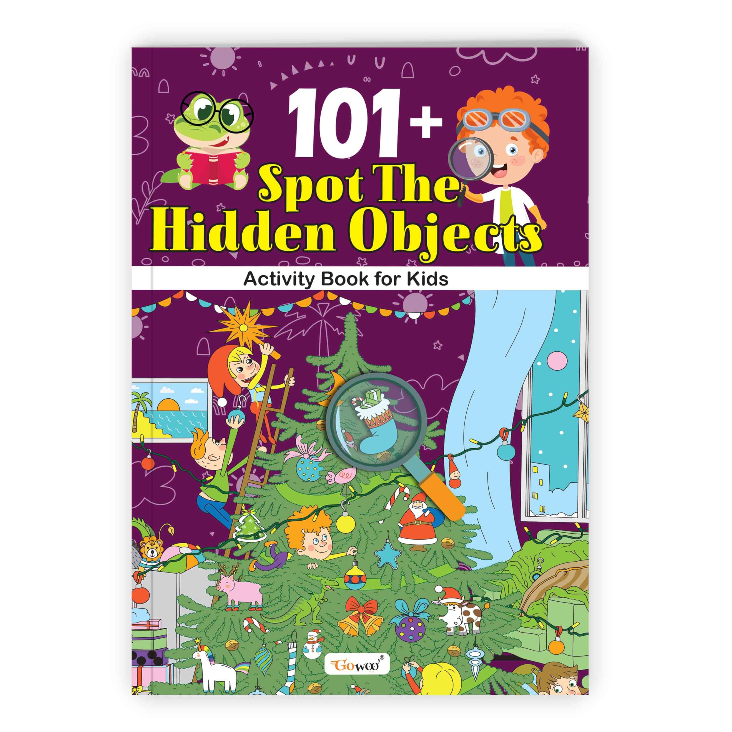 101+ Spot the Hidden Objects Activity Book for Kids : Fun Puzzle Book with Brain Games, Activity book for Early Learners, Brain 