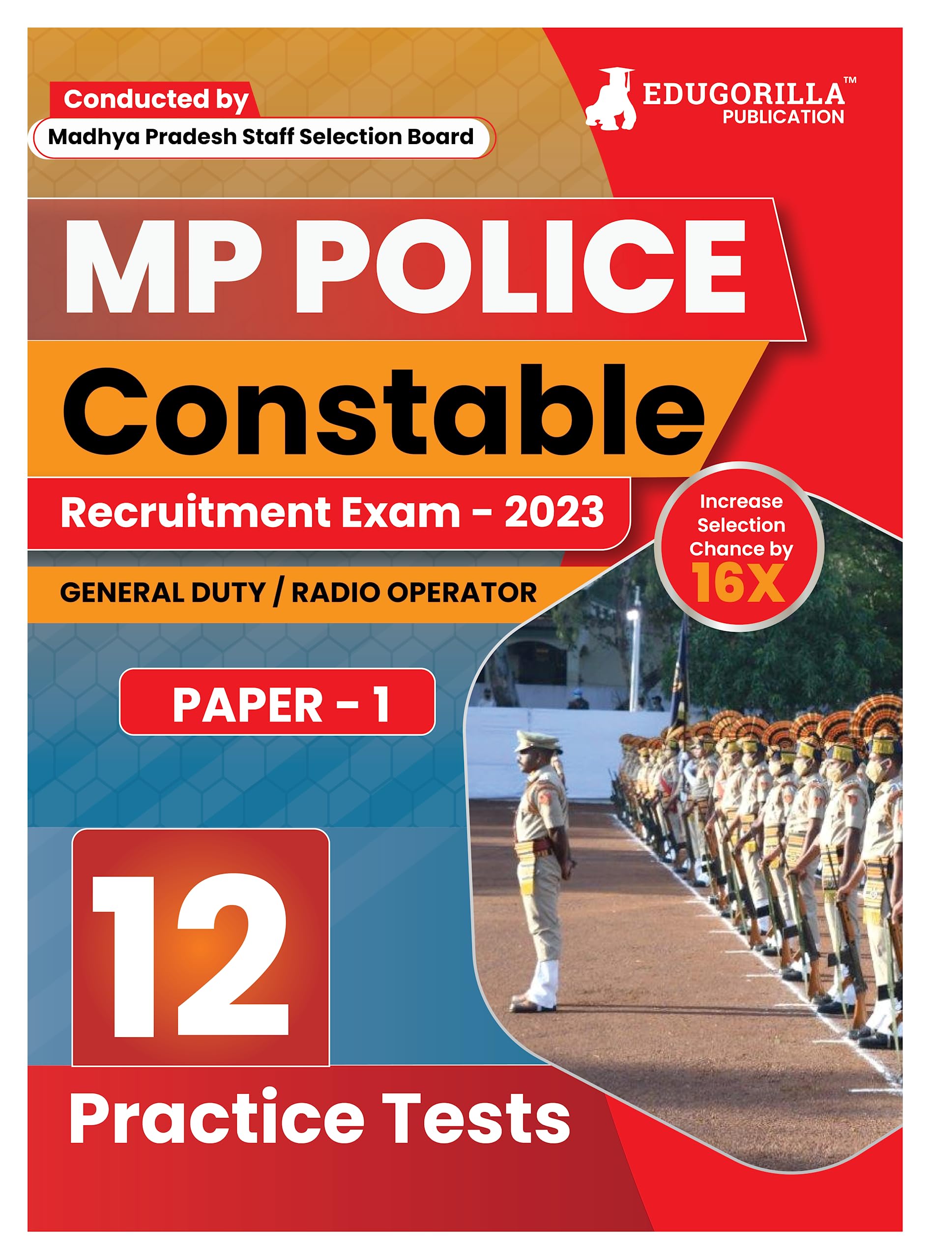 MP Police Constable Recruitment Exam Book 2024  General Duty (GD), Radio Operator Paper 1 (English Edition)  12 Practice Tests