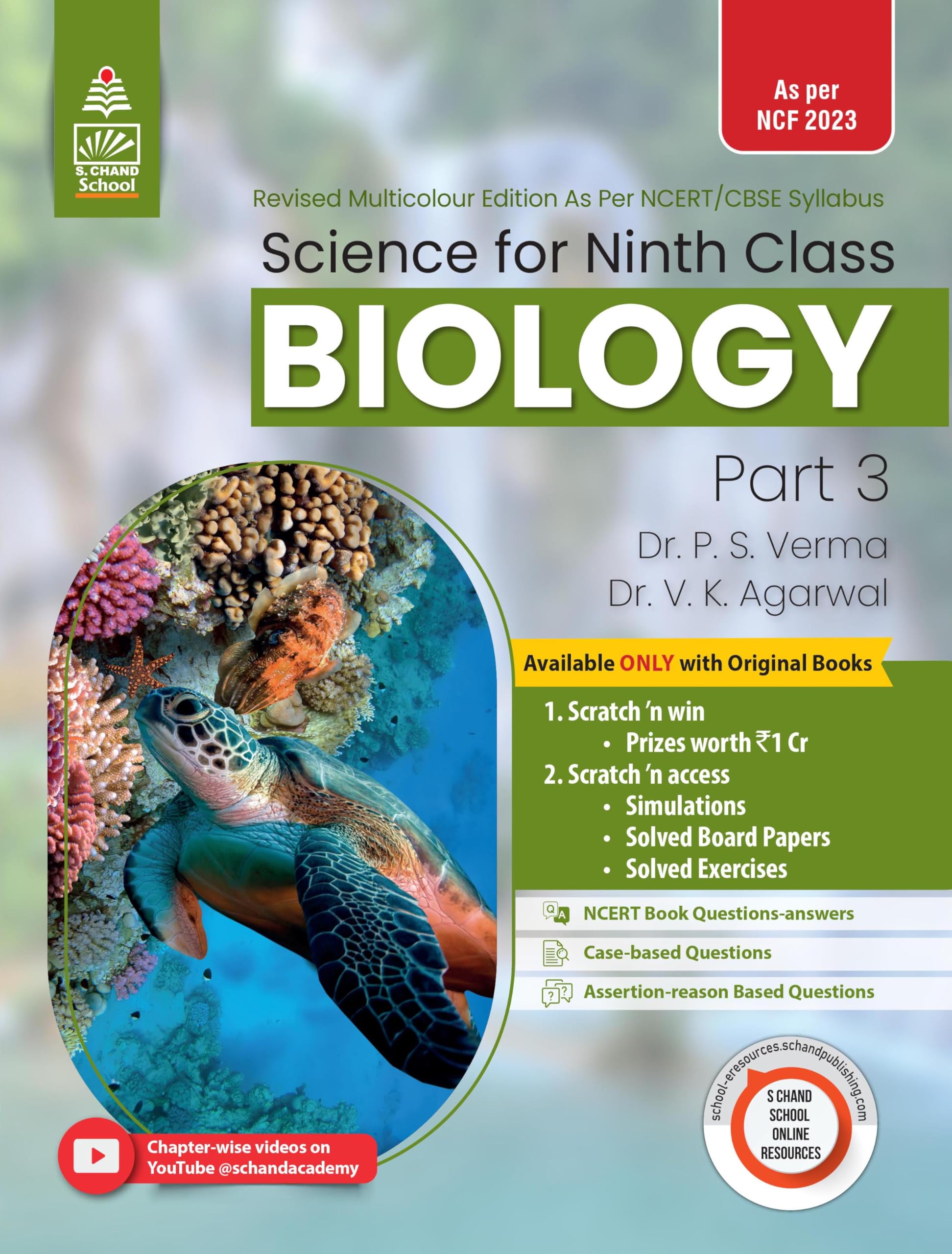 Lakhmir Singh Science Class 9 Biology  by Dr. P.S. Verma, Dr. V. K. Agarwal (202425 Examination)