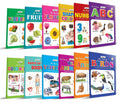 Inikao Picture Books Collection For Early Learning (Set Of 12) | Alphabet, Numbers, Fruits, Birds, Colours & Shapes, Flowers, Ve