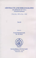 Abstracts & Bibliography of articles on Yoga  Part 1