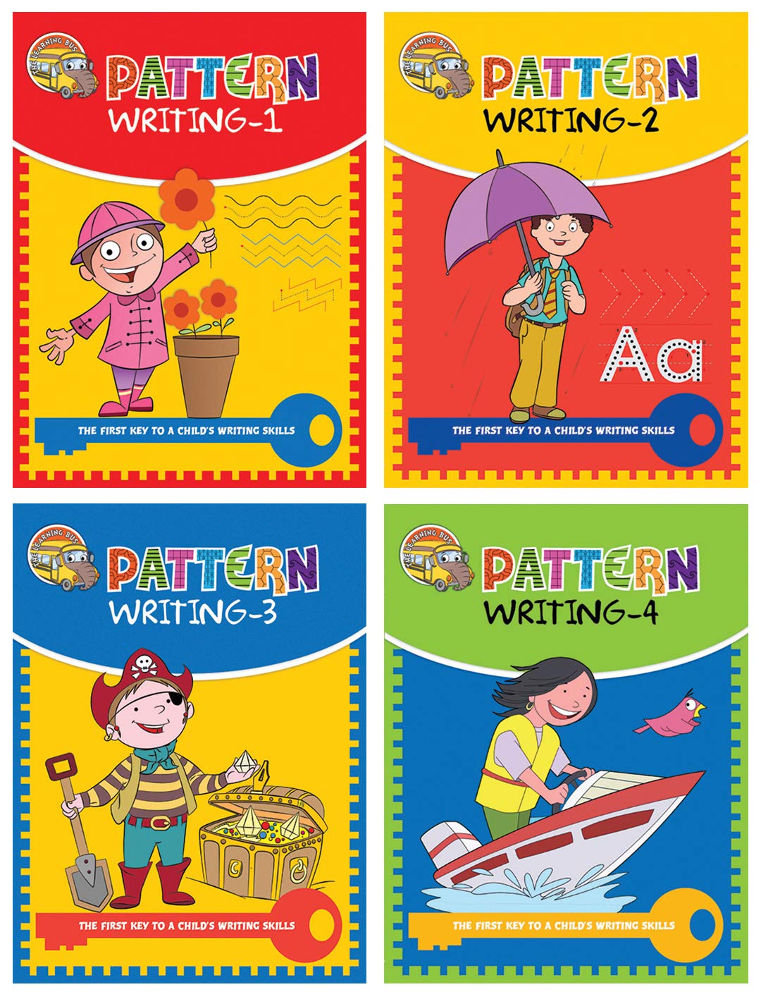 Pencil Control  Pattern Writing: Practice books for kids ( set of 4 books)
