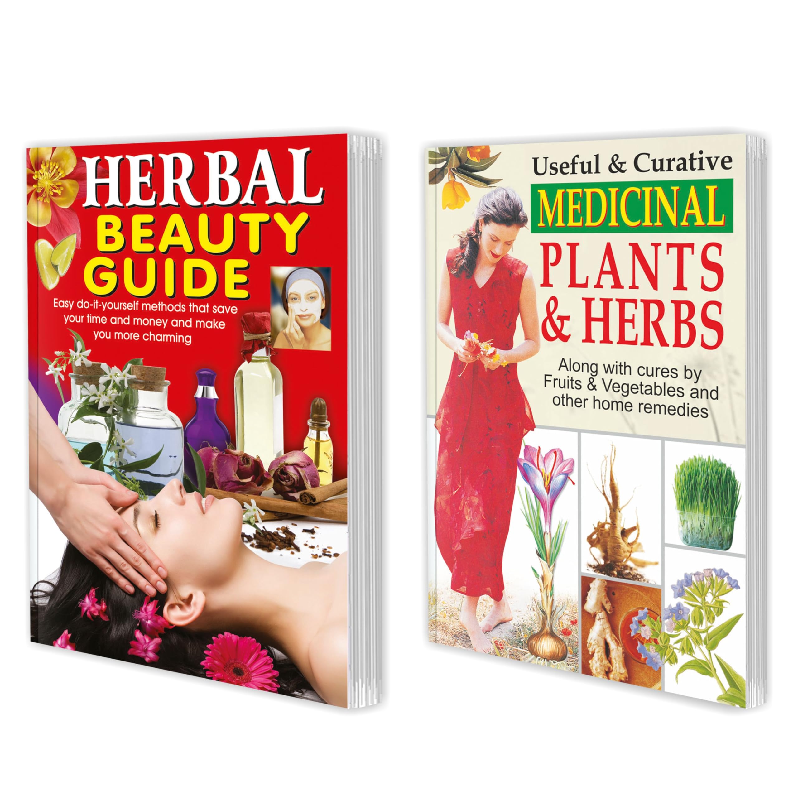 Pack Of 2 Books Herbal Beauty Guide And Medicinal Plants & Herbs
