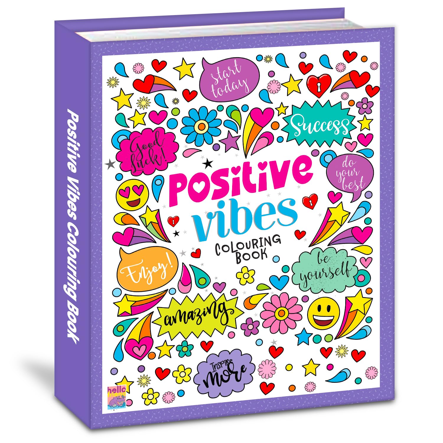 Positive Vibes Motivation Creative Coloring Book for Calmness and Stress Relief  Drawing, Coloring, Painting and Art Book with 