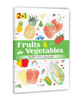 2 in 1 Fruits & Vegetables Copy to Colour : Creative kids colouring, Everyday things to colour, Colourful food fun, 2 in 1 copy
