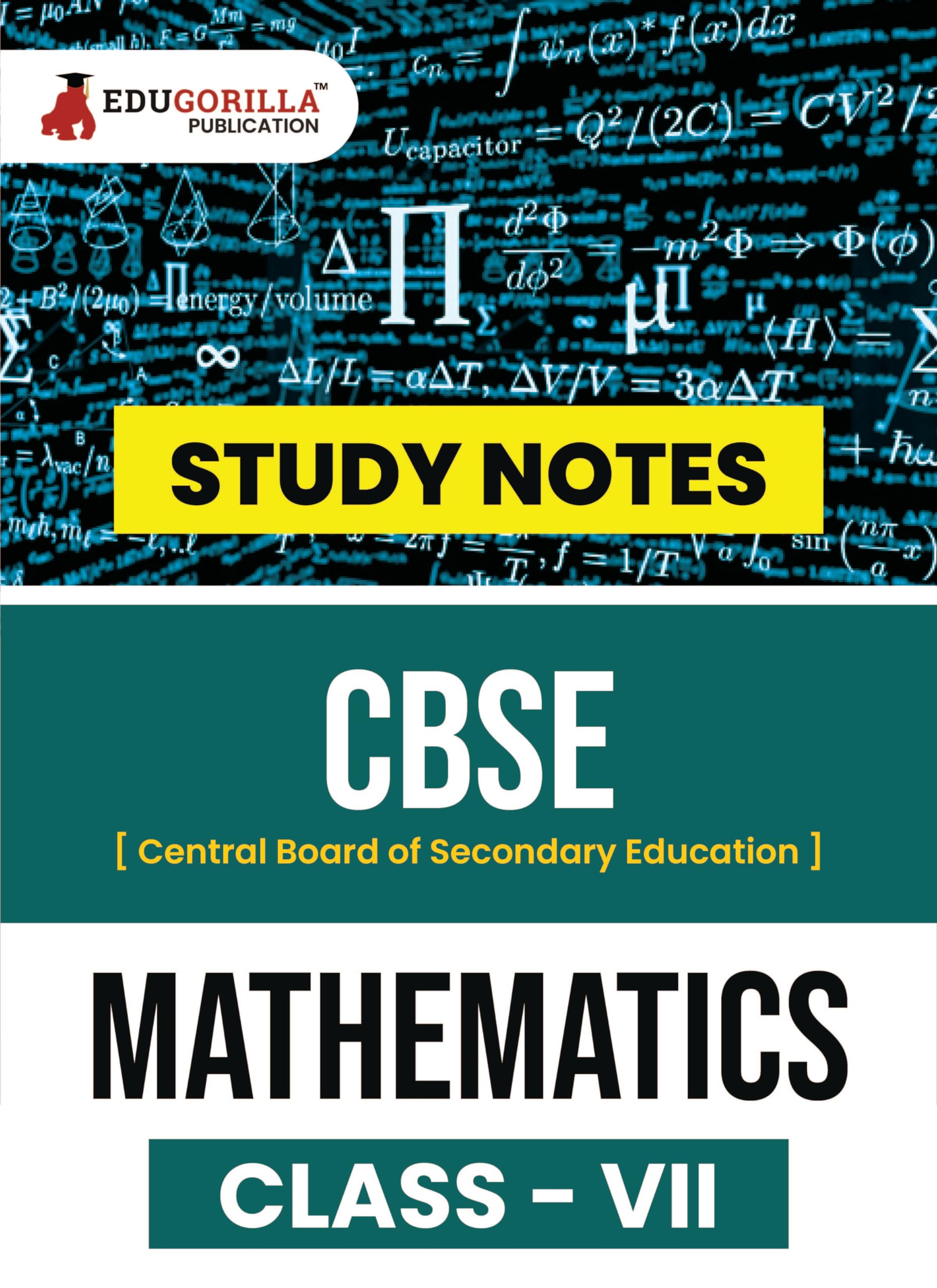 Cbse (Central Board Of Secondary Education) Class Vii  Mathematics TopicWise Notes | A Complete Preparation Study Notes With S