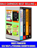 Dale Carnegie Books In English, 4 Self Help & Personal Growth Books Set, How To Win Friends And Influence People, English Speaki