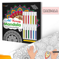 Mandala Color Adventure : Art Therapy Adult Coloring Book Featuring Mandalas, 12 Premium Sketch Pens, and TearOut Sheets, Color