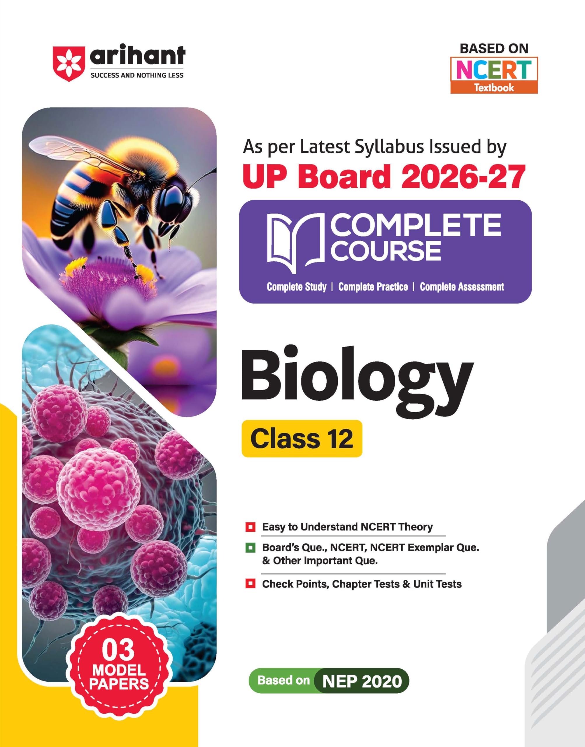 Arihant UP Board 202627 Complete Course Biology Class 12 | Based on NCERT Textbook | NEP 2020 | Chapter Tests, Topic Tests, Mod