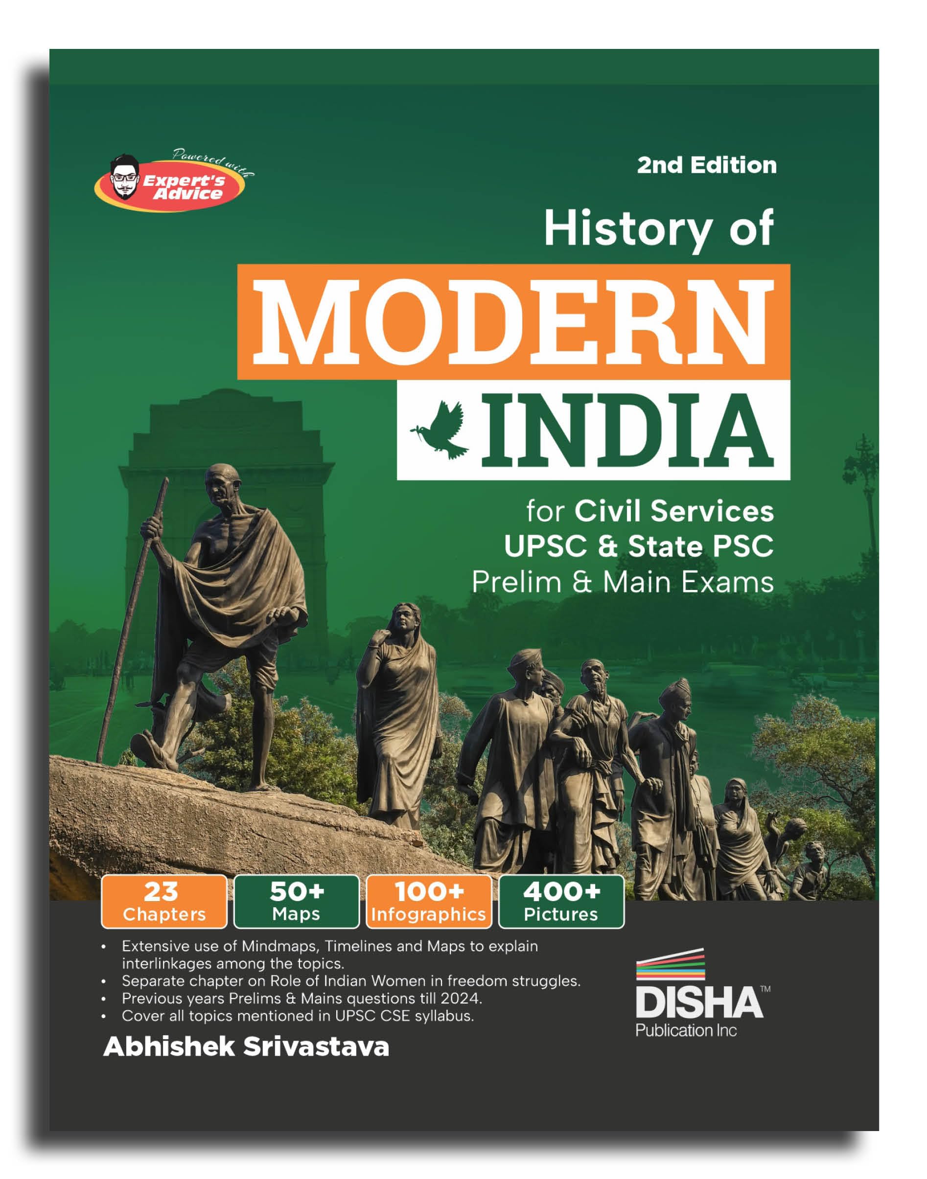 Disha History Of Modern India For Civil Services Upsc & State Psc Prelim & Main Exams | Previous Year Questions Pyqs | Powered W
