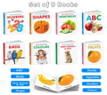 My First Educational Board Book Set for Toddlers  ABC, Colours, Birds, Fruits, Farm Animals & Pets, Vegetables, Shapes and Numbe