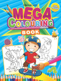Mega Colouring Book for Kids Ages 37|304 Pages of Fun with Big Bold Illustrations of Animals, Birds, Vehicles, Insects & More |